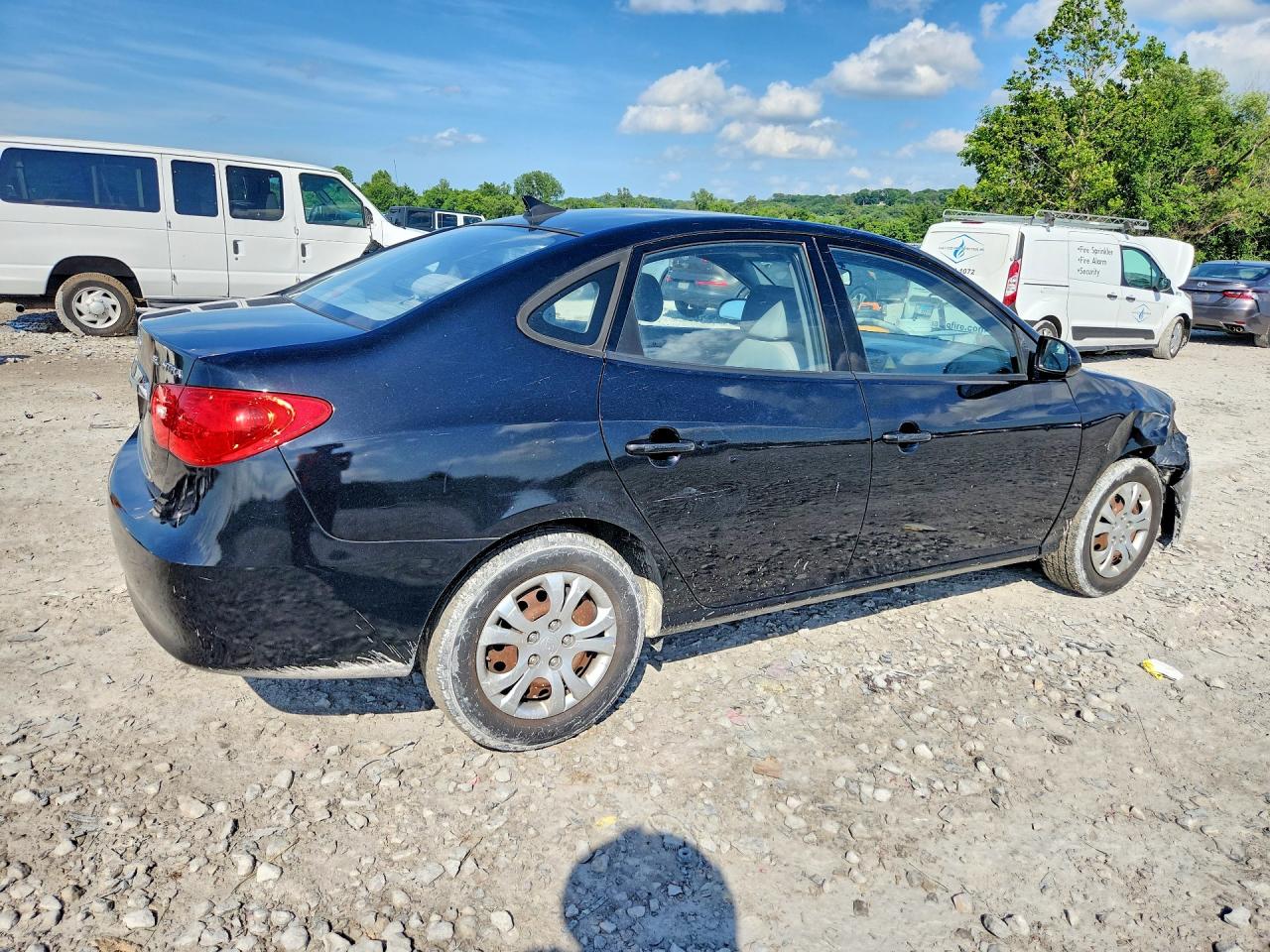 2010 Hyundai Elantra Gls Black vin: KMHDU4AD0AU190418