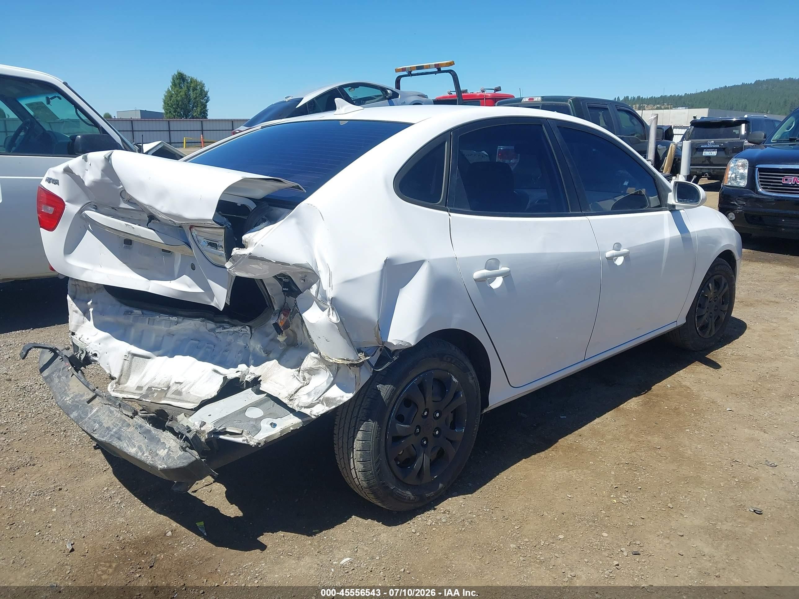 2010 Hyundai Elantra Gls White vin: KMHDU4AD0AU198681