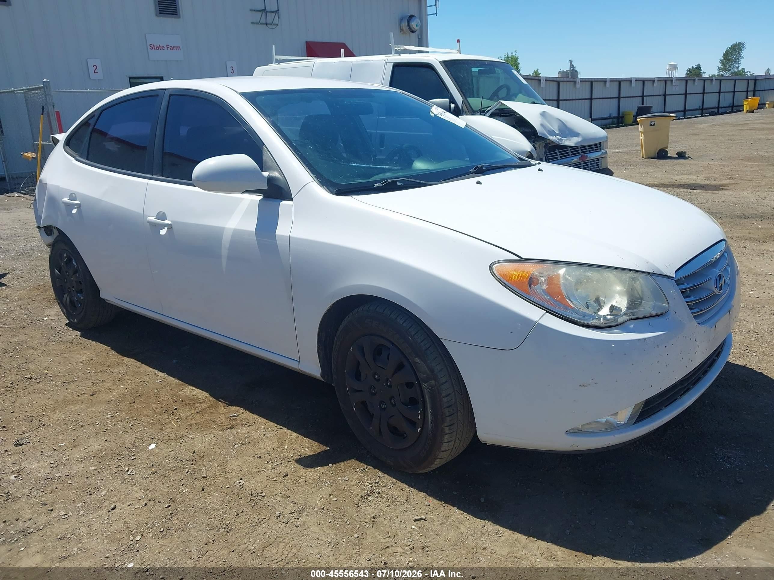 2010 Hyundai Elantra Gls White vin: KMHDU4AD0AU198681