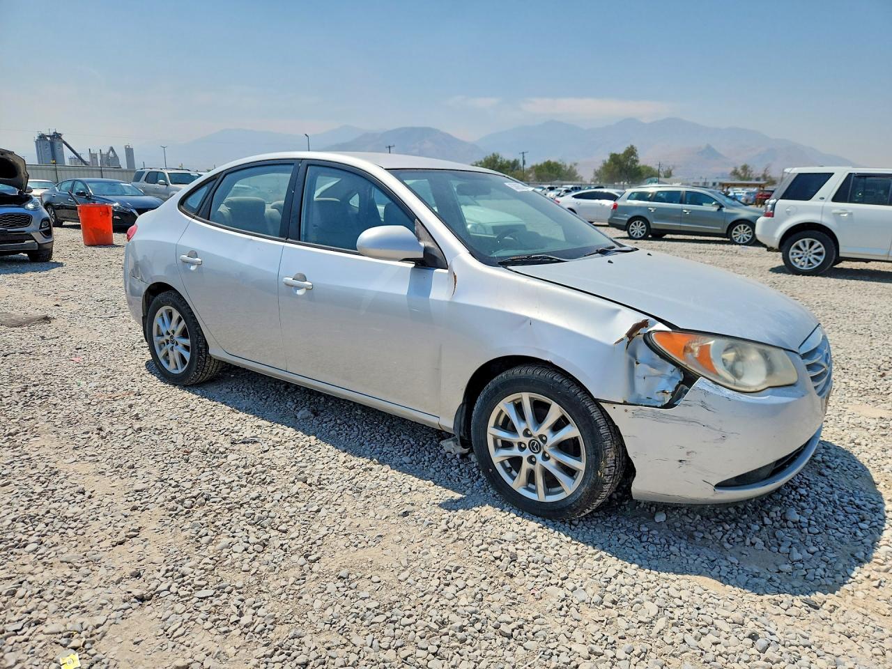 2010 Hyundai Elantra Blue Silver vin: KMHDU4AD0AU831552