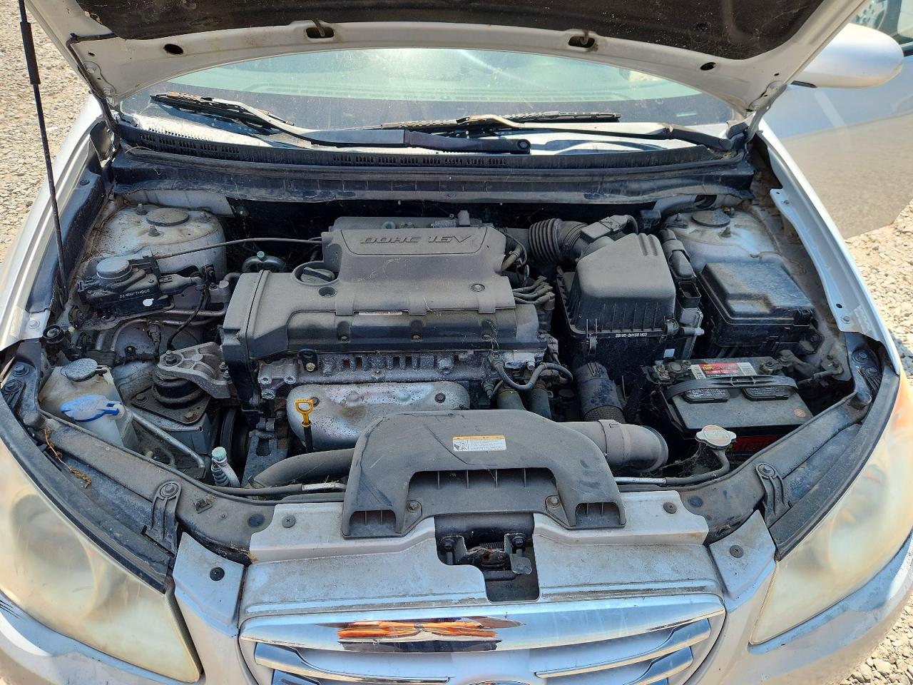 2010 Hyundai Elantra Blue Silver vin: KMHDU4AD0AU831552