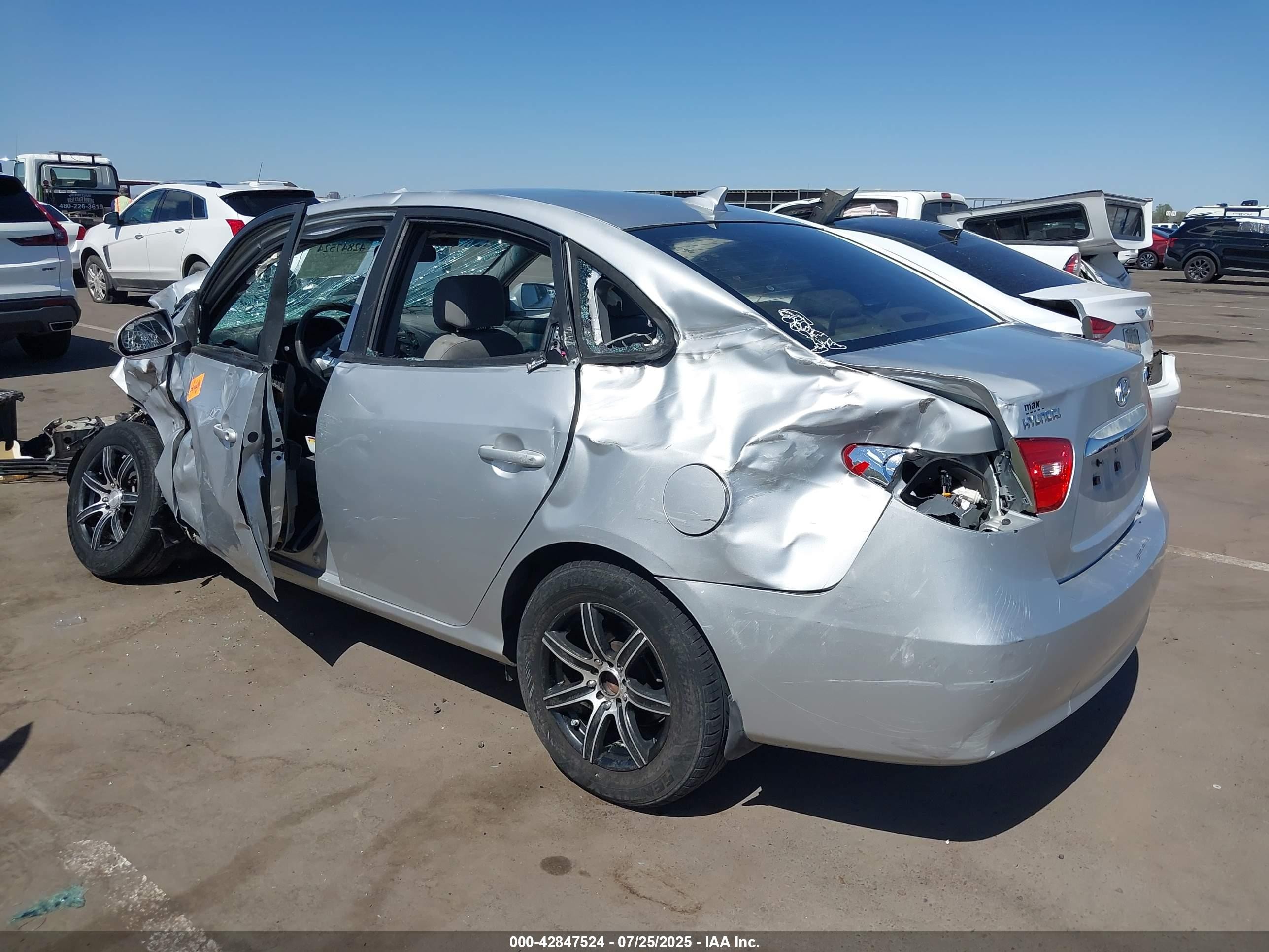 2010 Hyundai Elantra Blue Silver vin: KMHDU4AD0AU832068
