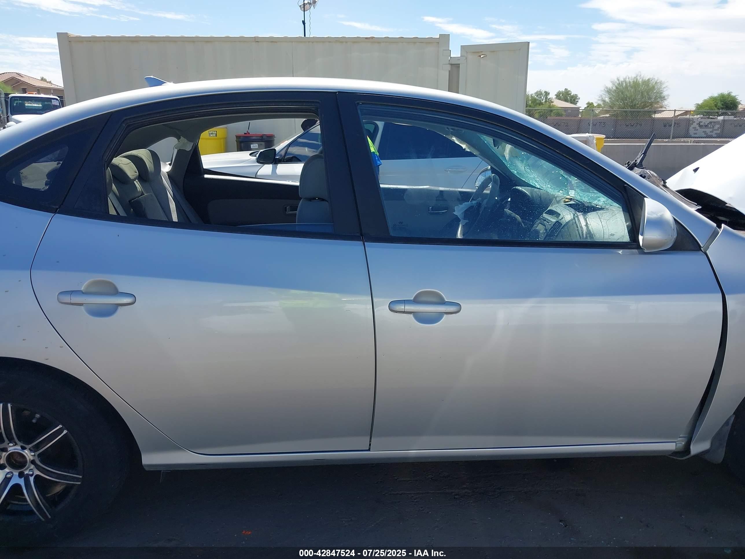 2010 Hyundai Elantra Blue Silver vin: KMHDU4AD0AU832068