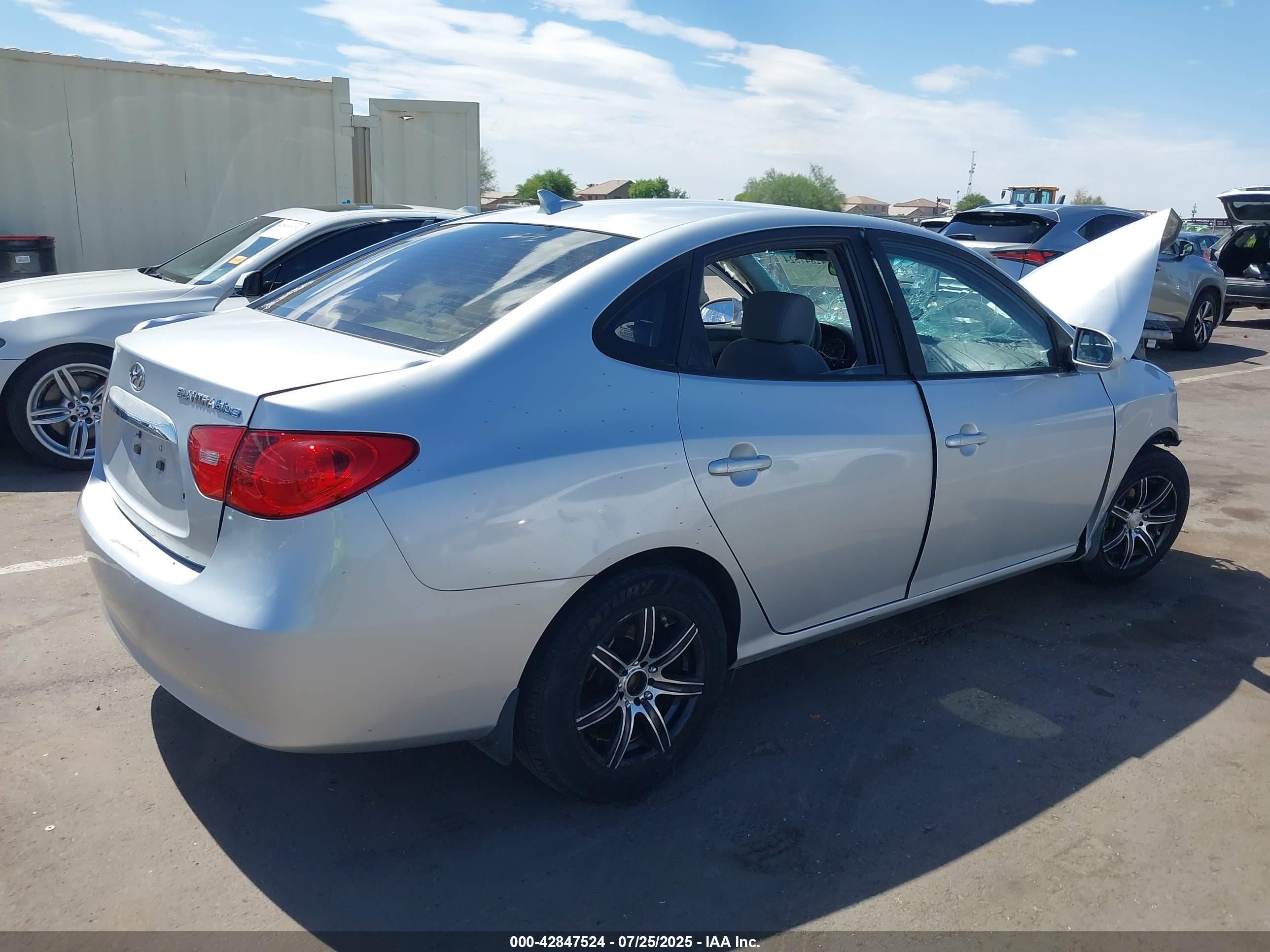 2010 Hyundai Elantra Blue Silver vin: KMHDU4AD0AU832068