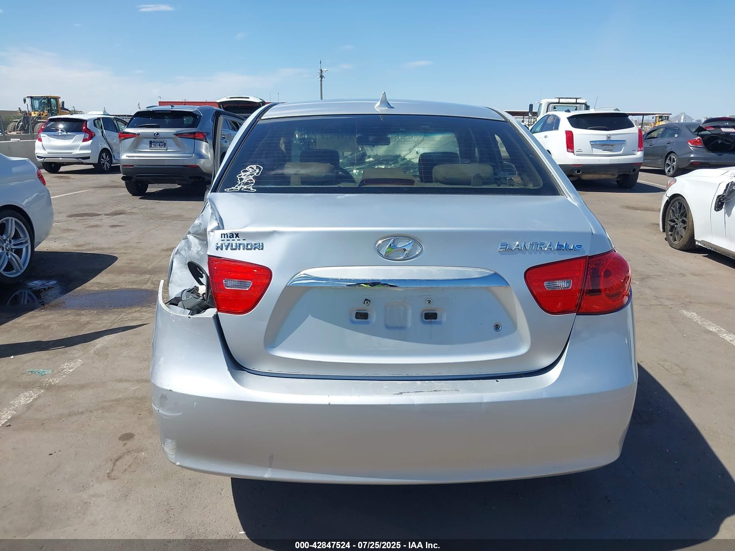 2010 Hyundai Elantra Blue Silver vin: KMHDU4AD0AU832068