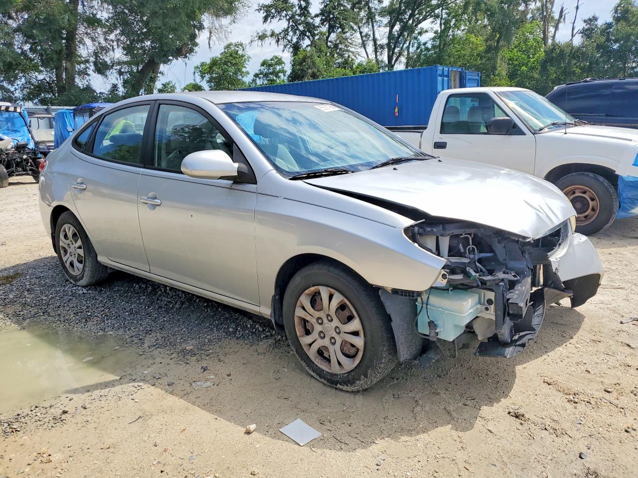 2010 Hyundai Elantra Gls Silver vin: KMHDU4AD0AU856032