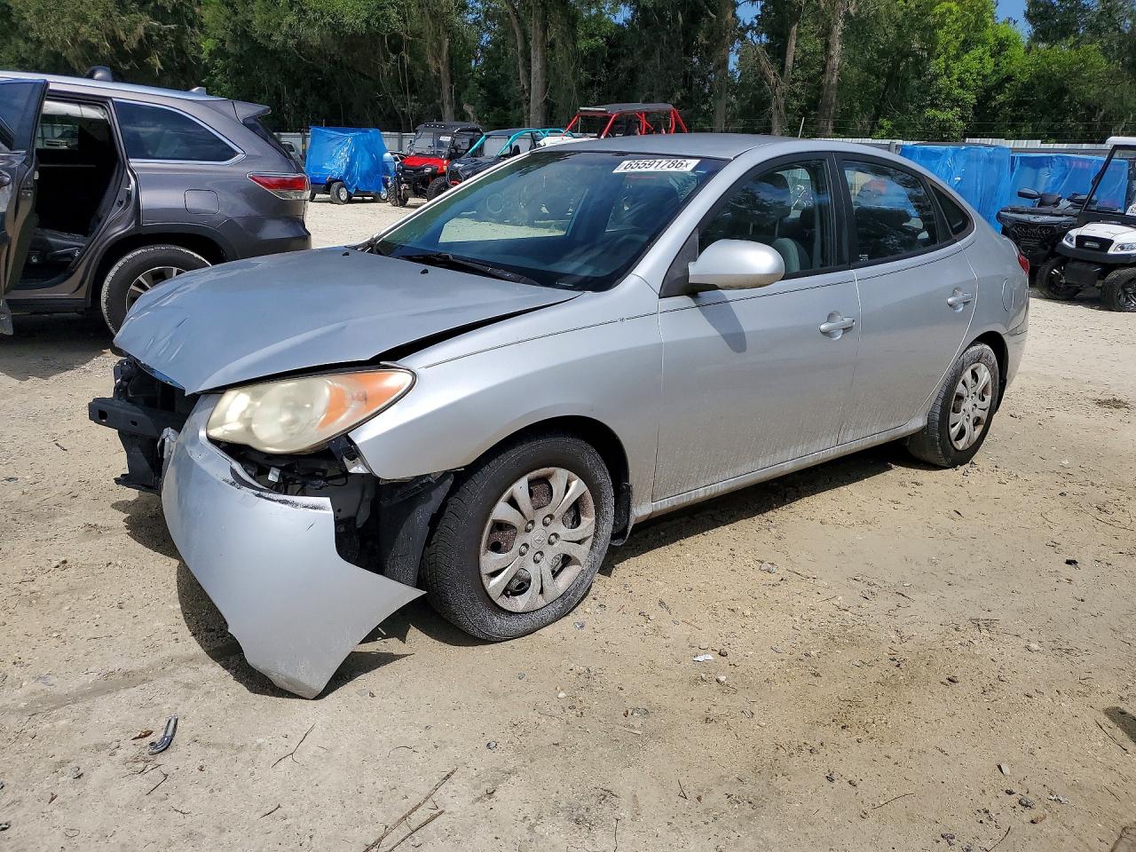 2010 Hyundai Elantra Gls Silver vin: KMHDU4AD0AU856032