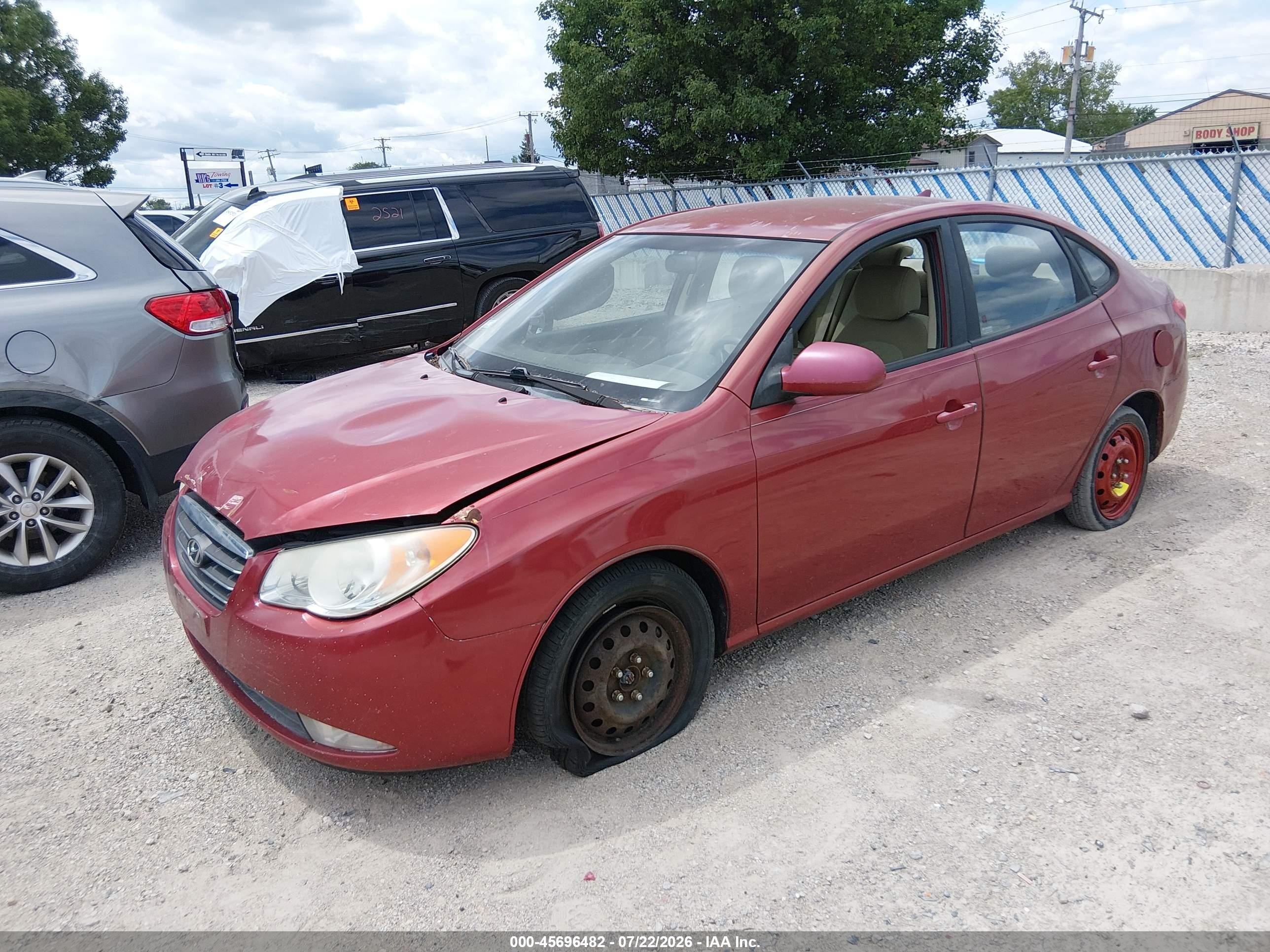 2010 Hyundai Elantra Gls Red vin: KMHDU4AD0AU866754