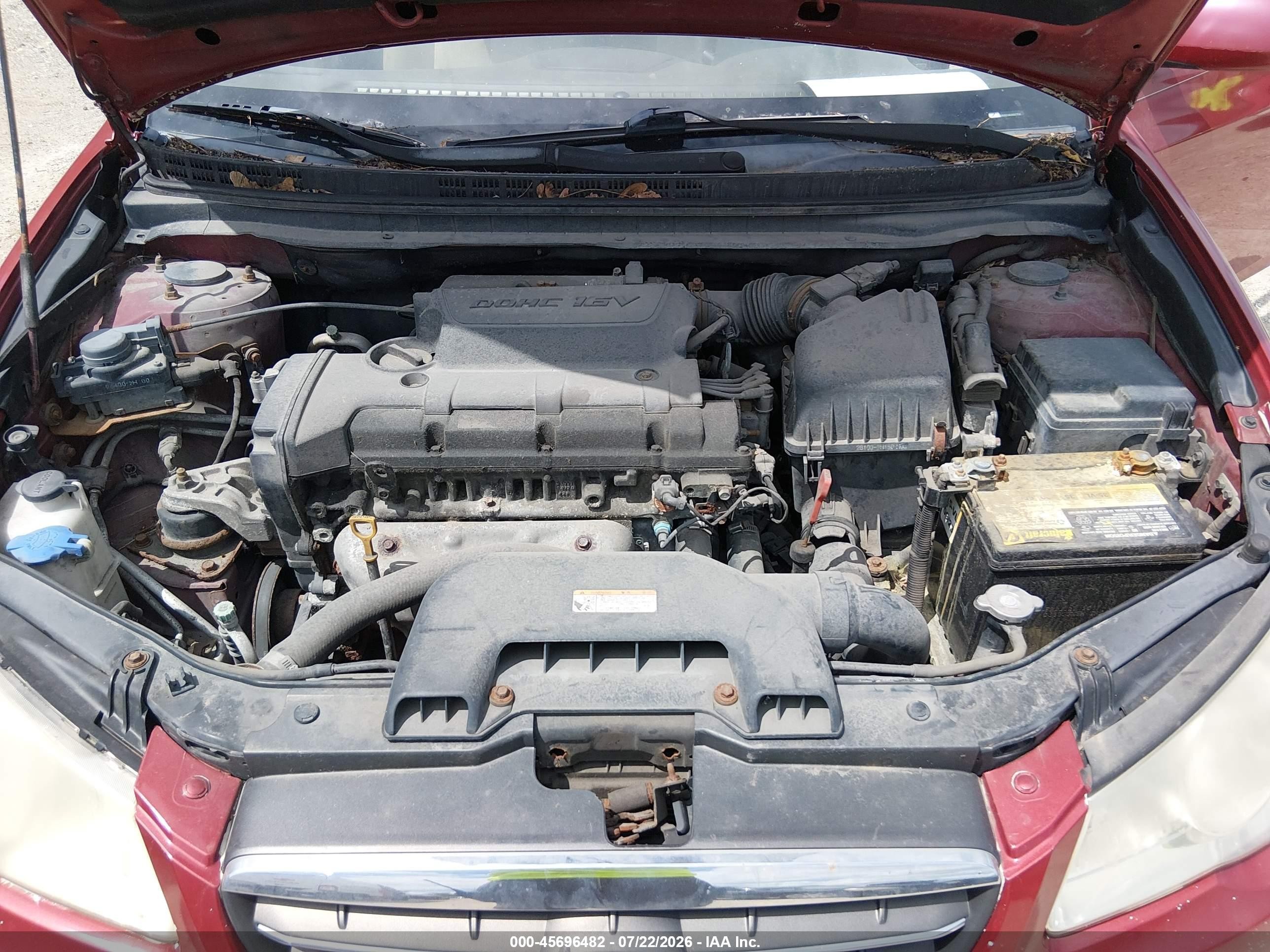 2010 Hyundai Elantra Gls Red vin: KMHDU4AD0AU866754