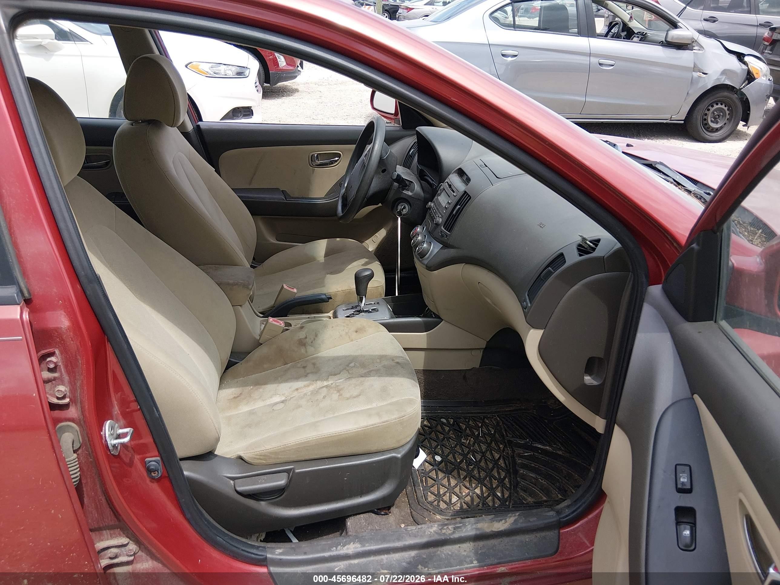 2010 Hyundai Elantra Gls Red vin: KMHDU4AD0AU866754