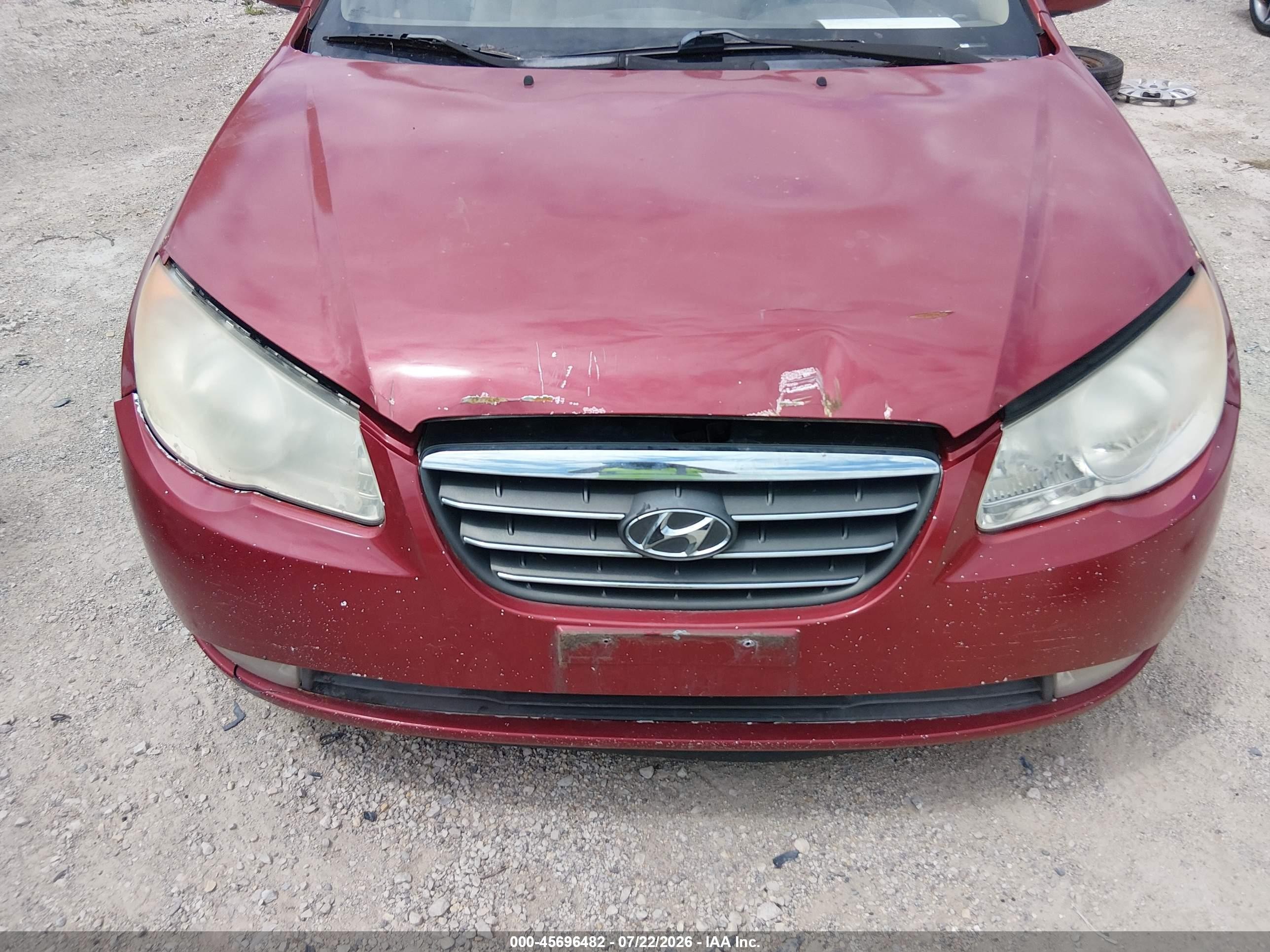 2010 Hyundai Elantra Gls Red vin: KMHDU4AD0AU866754