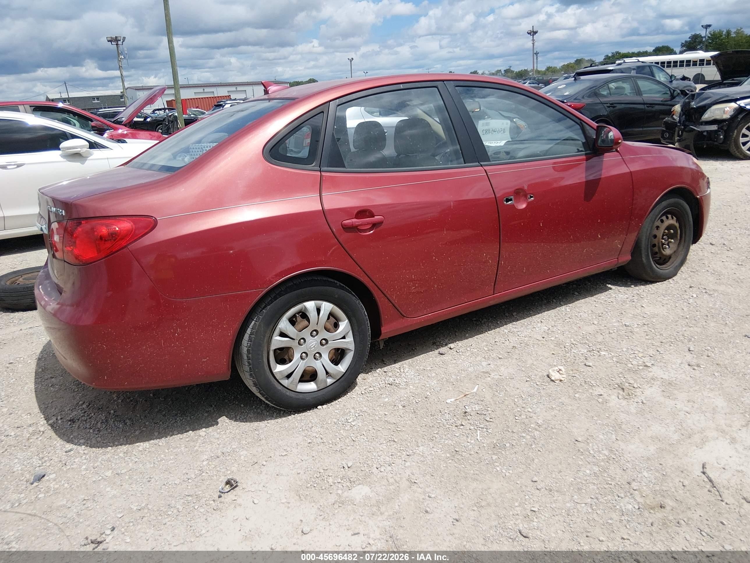 2010 Hyundai Elantra Gls Red vin: KMHDU4AD0AU866754