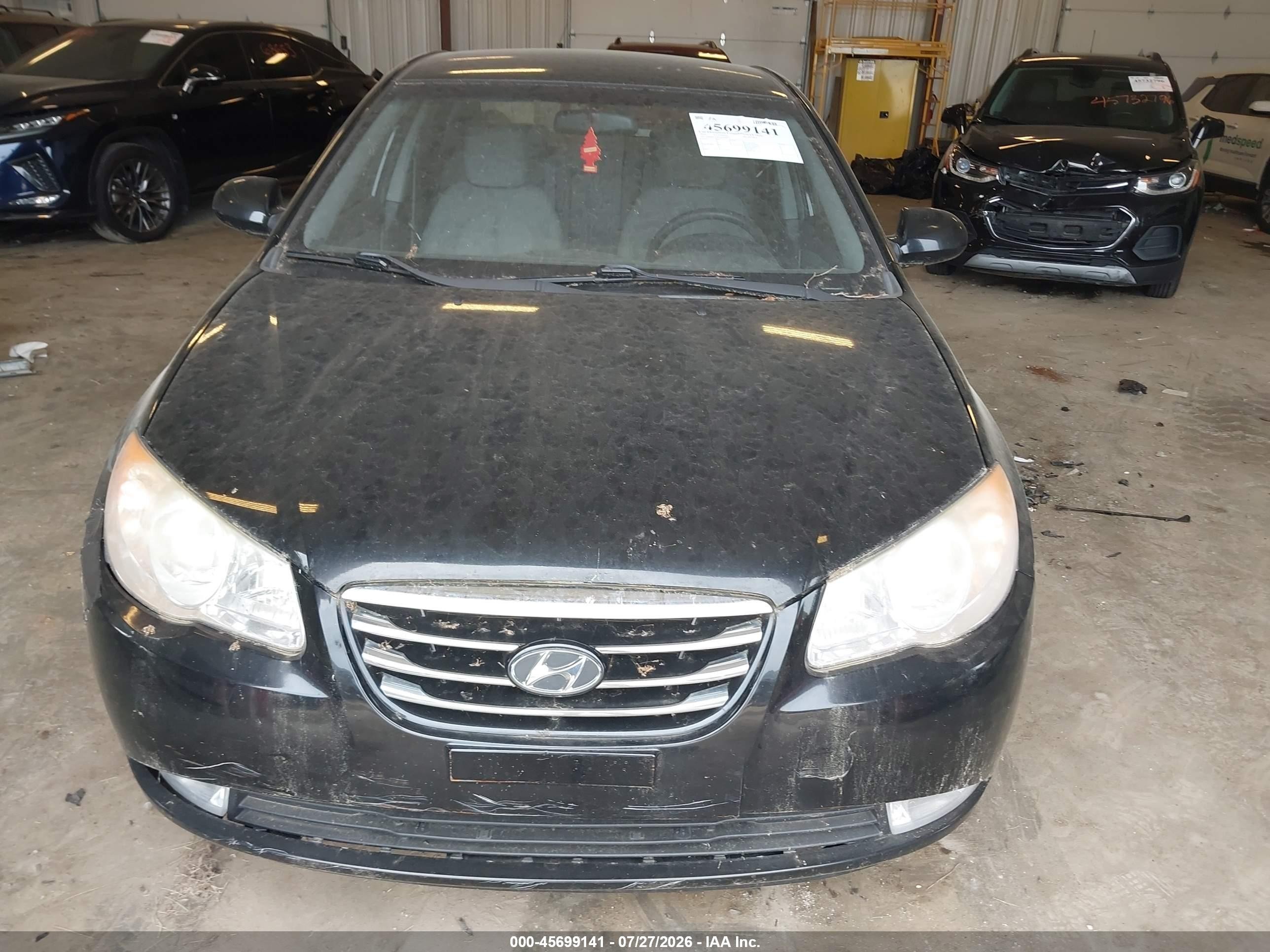 2010 Hyundai Elantra Gls Black vin: KMHDU4AD0AU880931