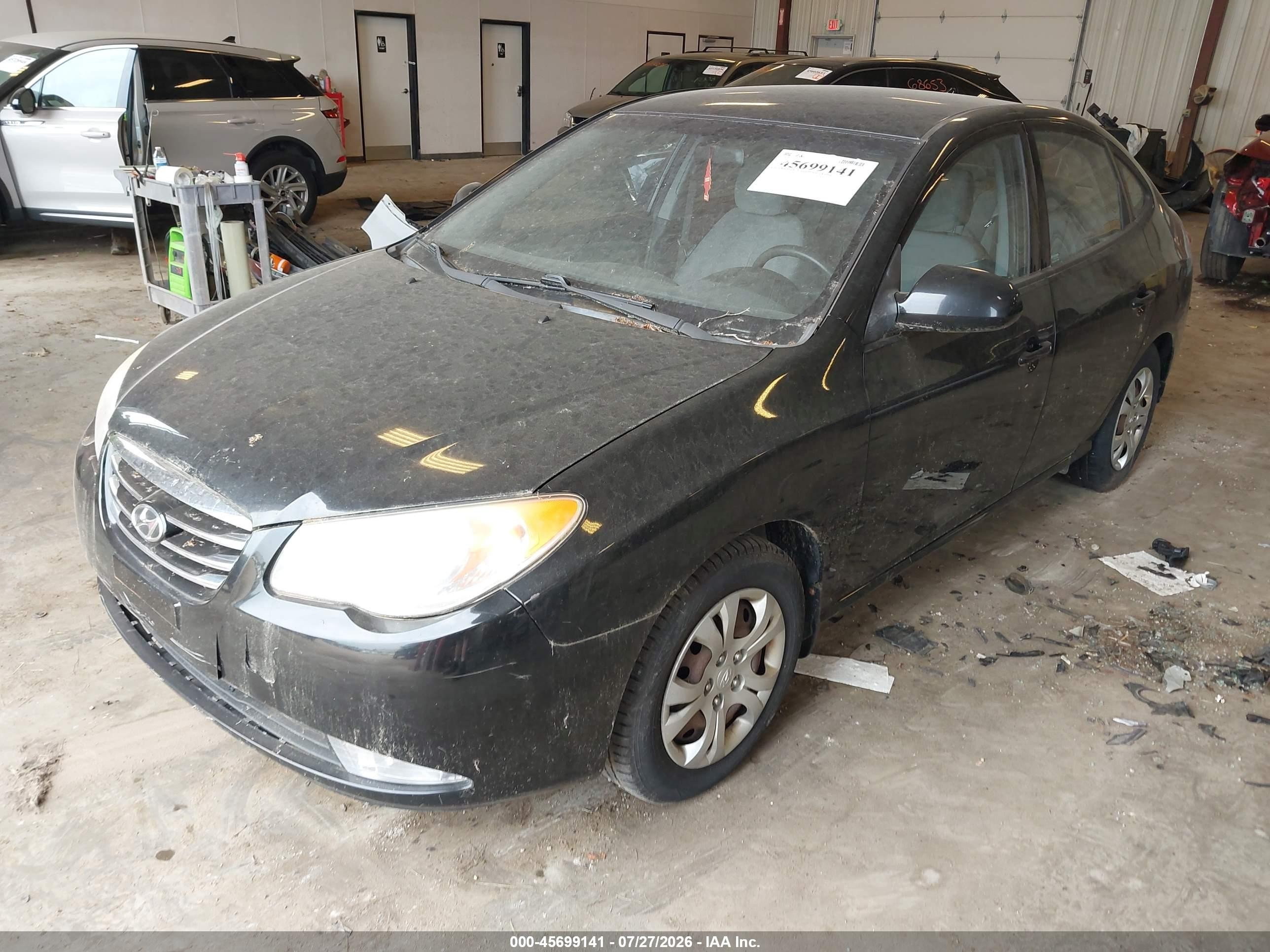 2010 Hyundai Elantra Gls Black vin: KMHDU4AD0AU880931