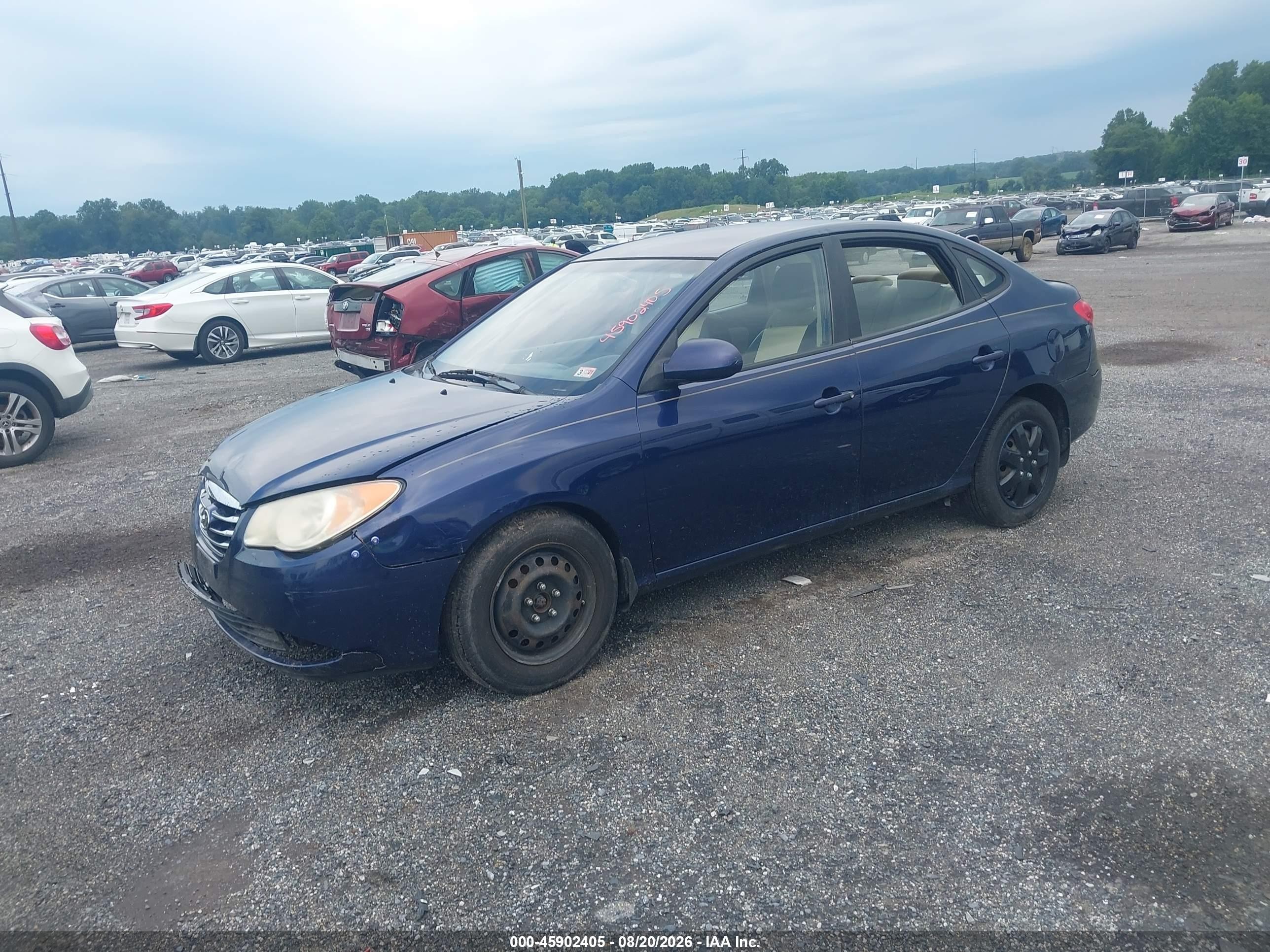 2010 Hyundai Elantra Gls Blue vin: KMHDU4AD0AU887278