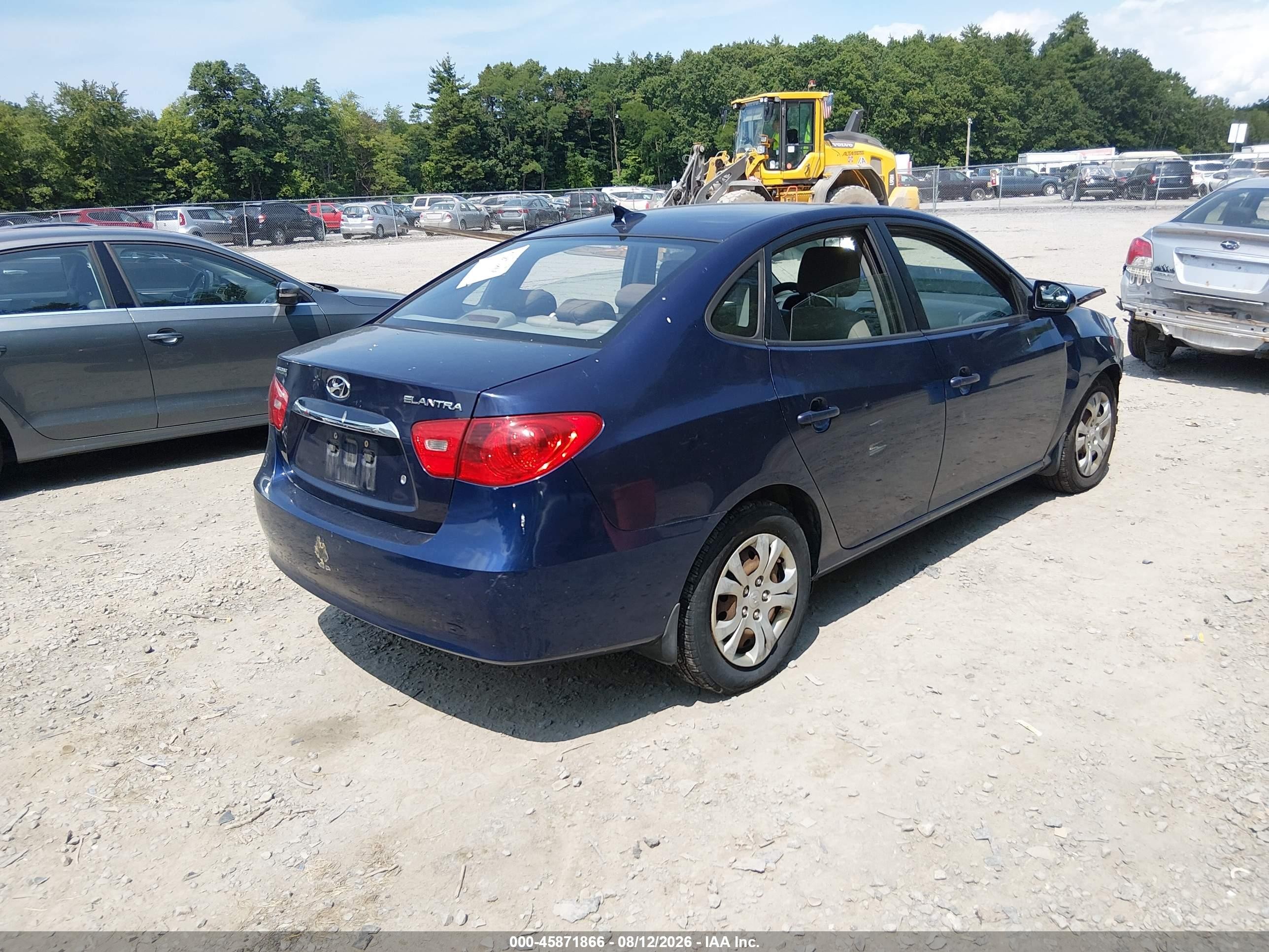 2010 Hyundai Elantra Gls Dark Blue vin: KMHDU4AD0AU907920