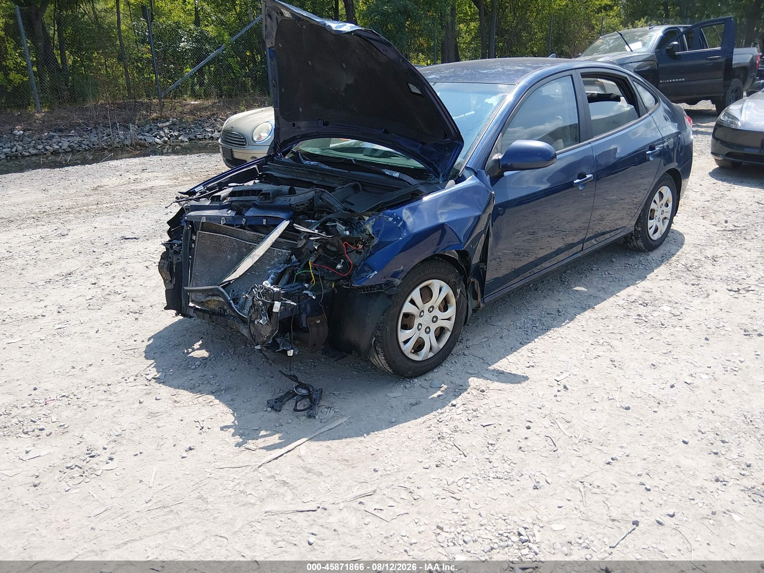 2010 Hyundai Elantra Gls Dark Blue vin: KMHDU4AD0AU907920