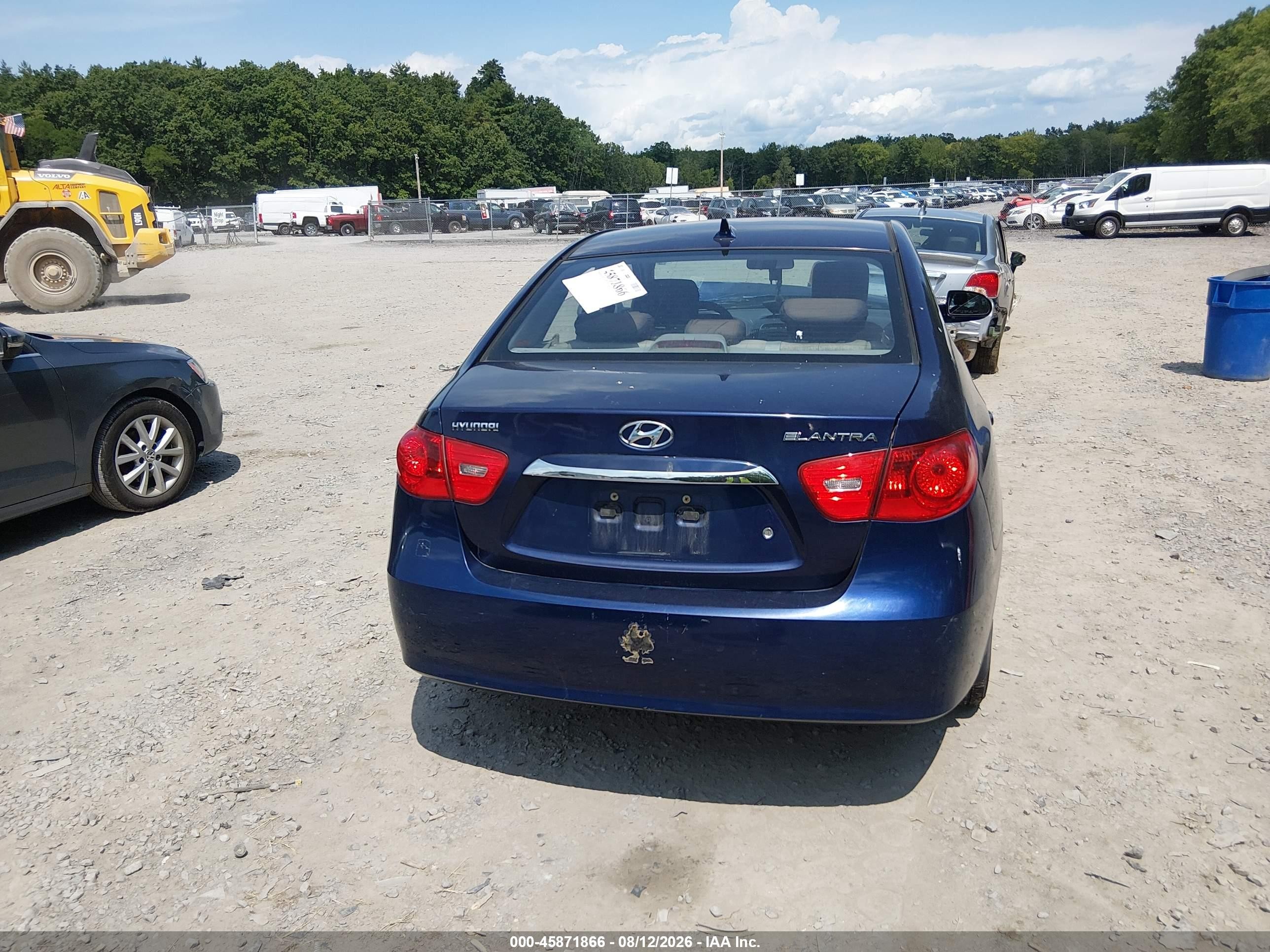 2010 Hyundai Elantra Gls Dark Blue vin: KMHDU4AD0AU907920