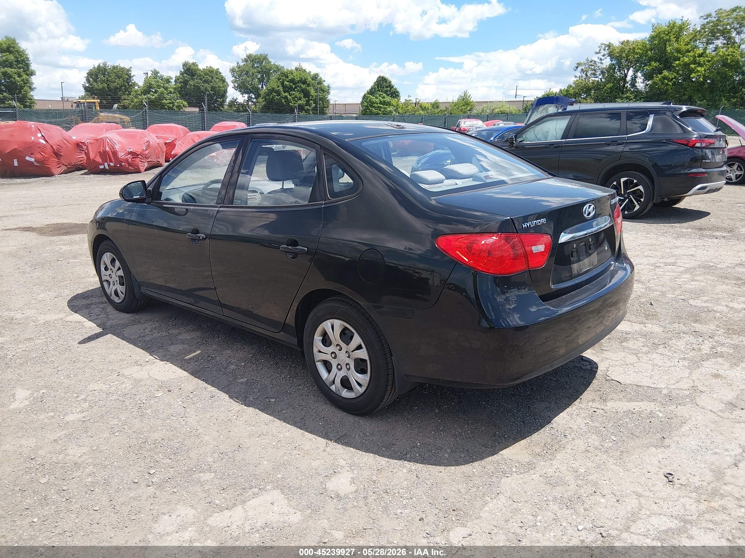 2010 Hyundai Elantra Gls Black vin: KMHDU4AD0AU917413