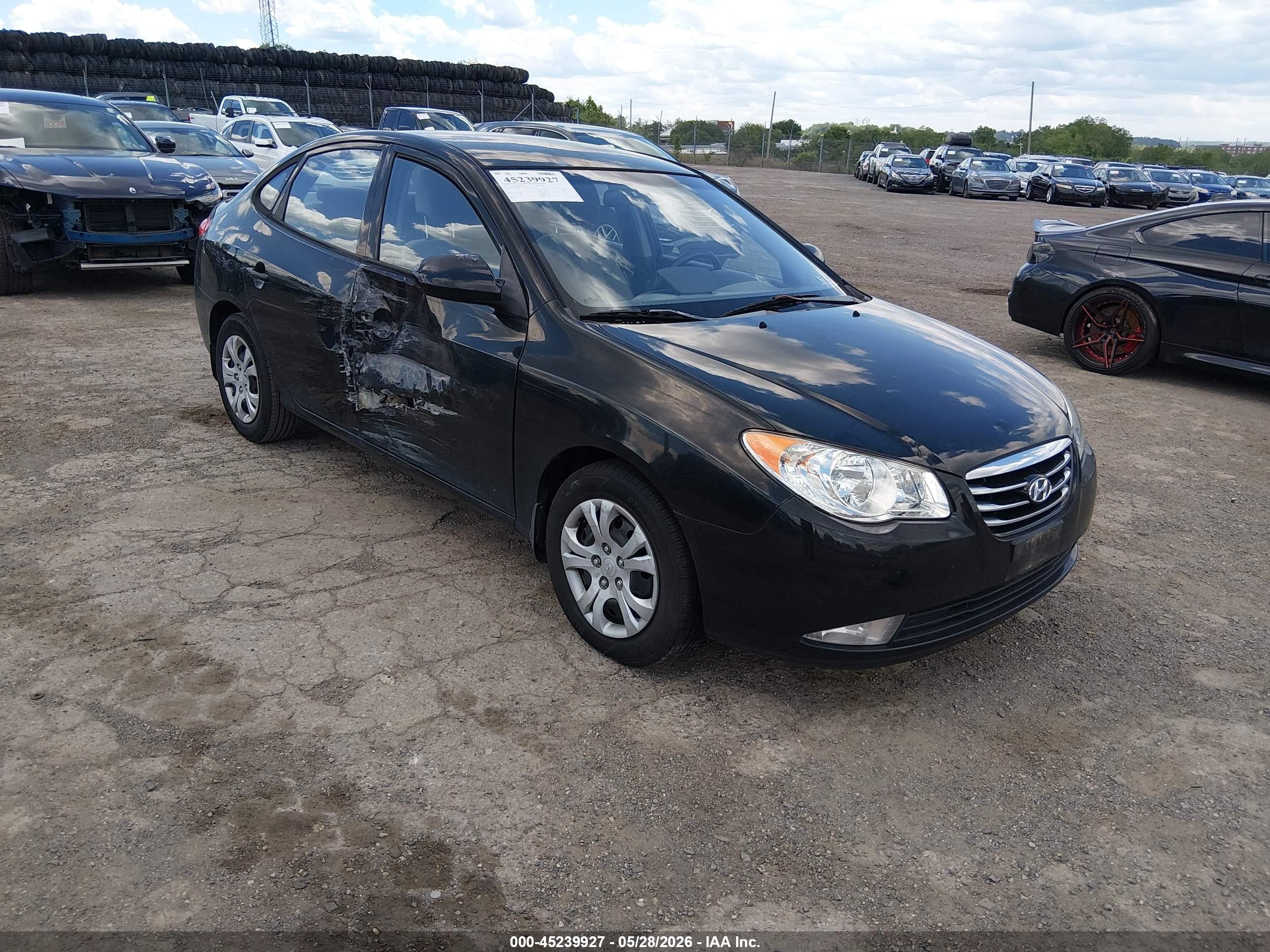 2010 Hyundai Elantra Gls Black vin: KMHDU4AD0AU917413