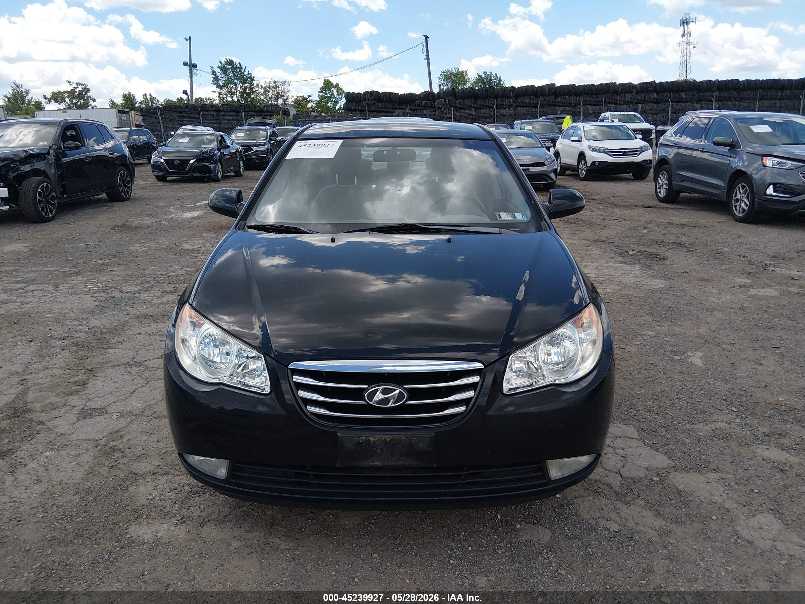 2010 Hyundai Elantra Gls Black vin: KMHDU4AD0AU917413