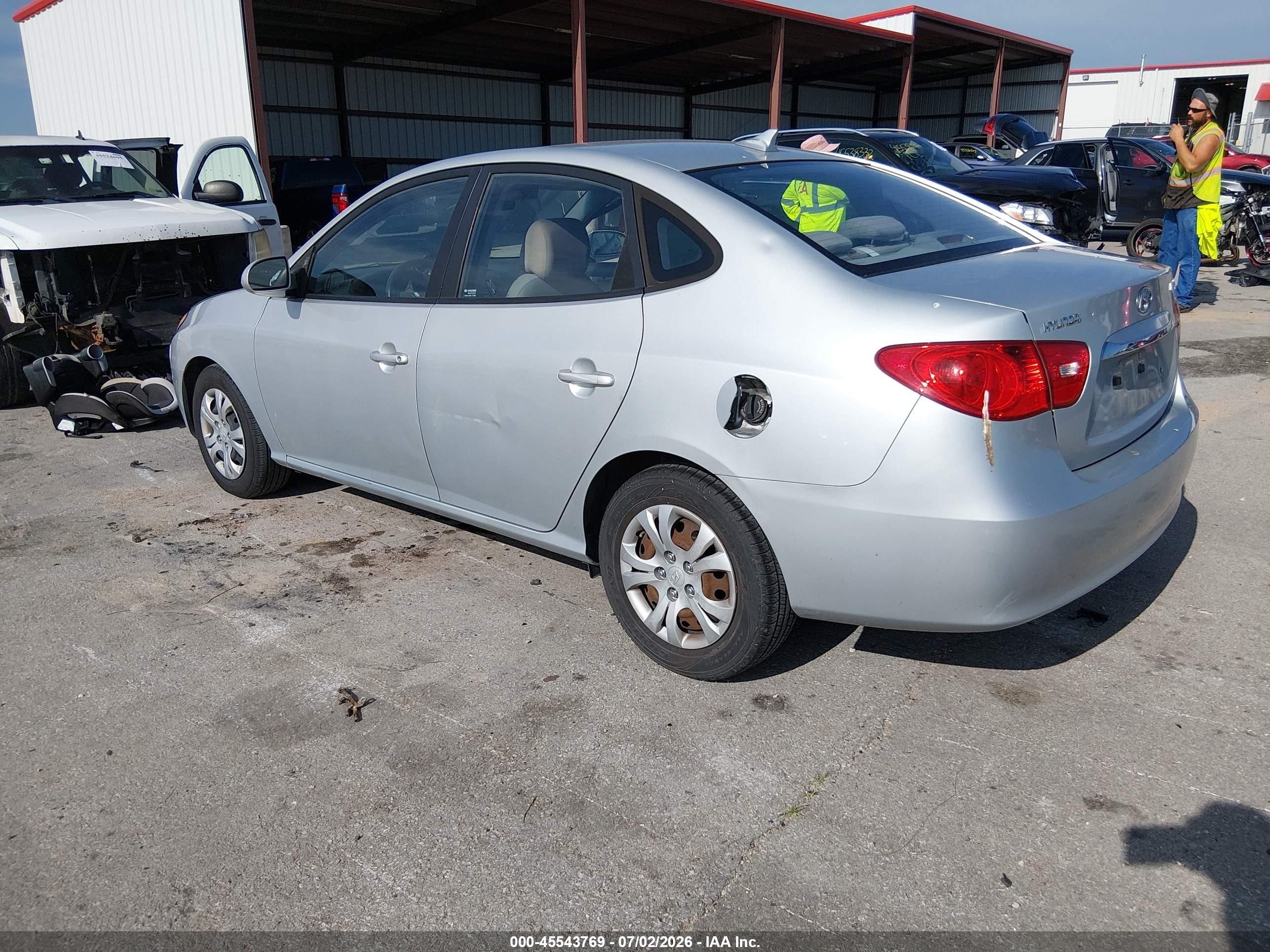 2010 Hyundai Elantra Gls Silver vin: KMHDU4AD0AU964599