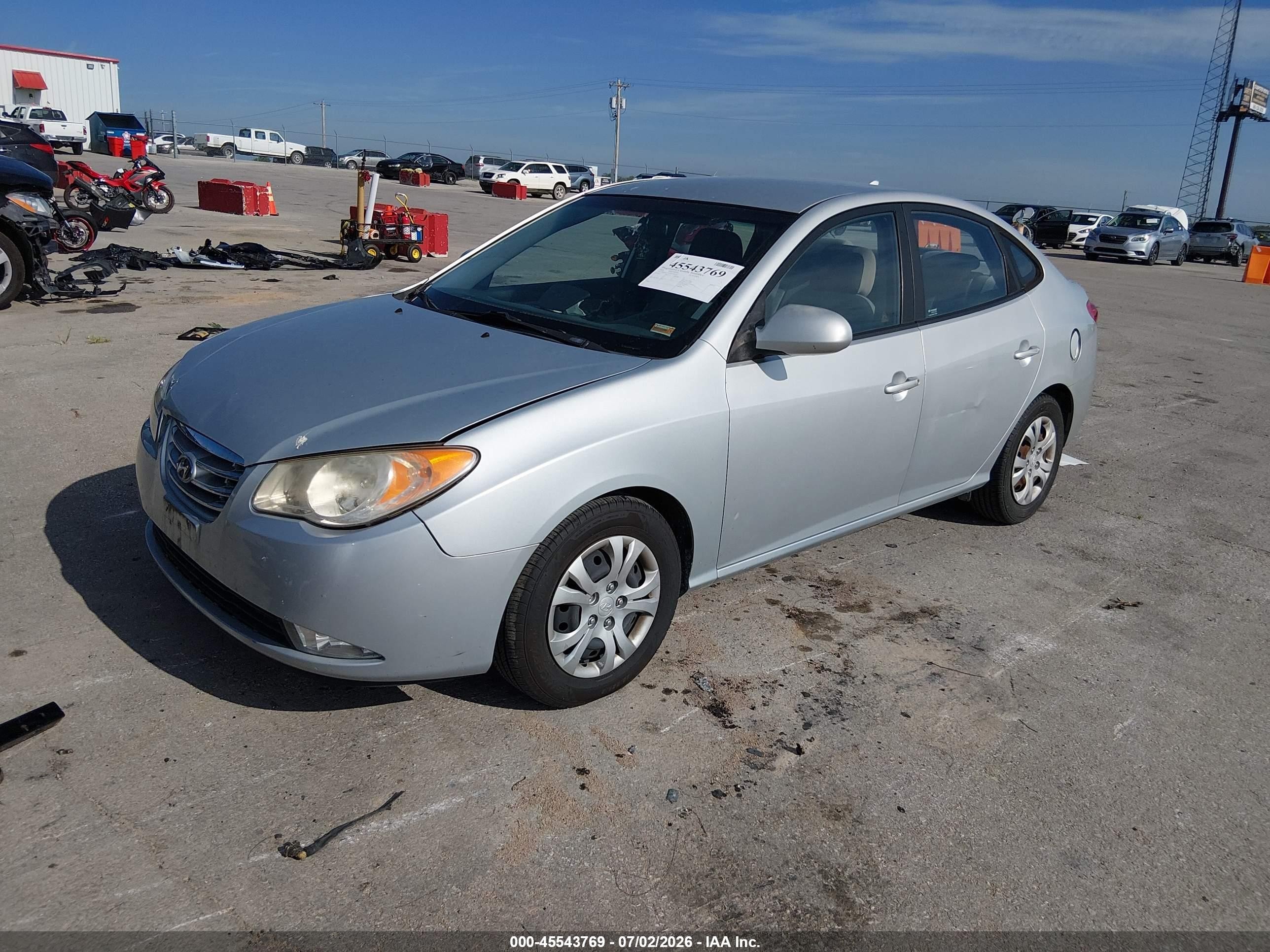 2010 Hyundai Elantra Gls Silver vin: KMHDU4AD0AU964599