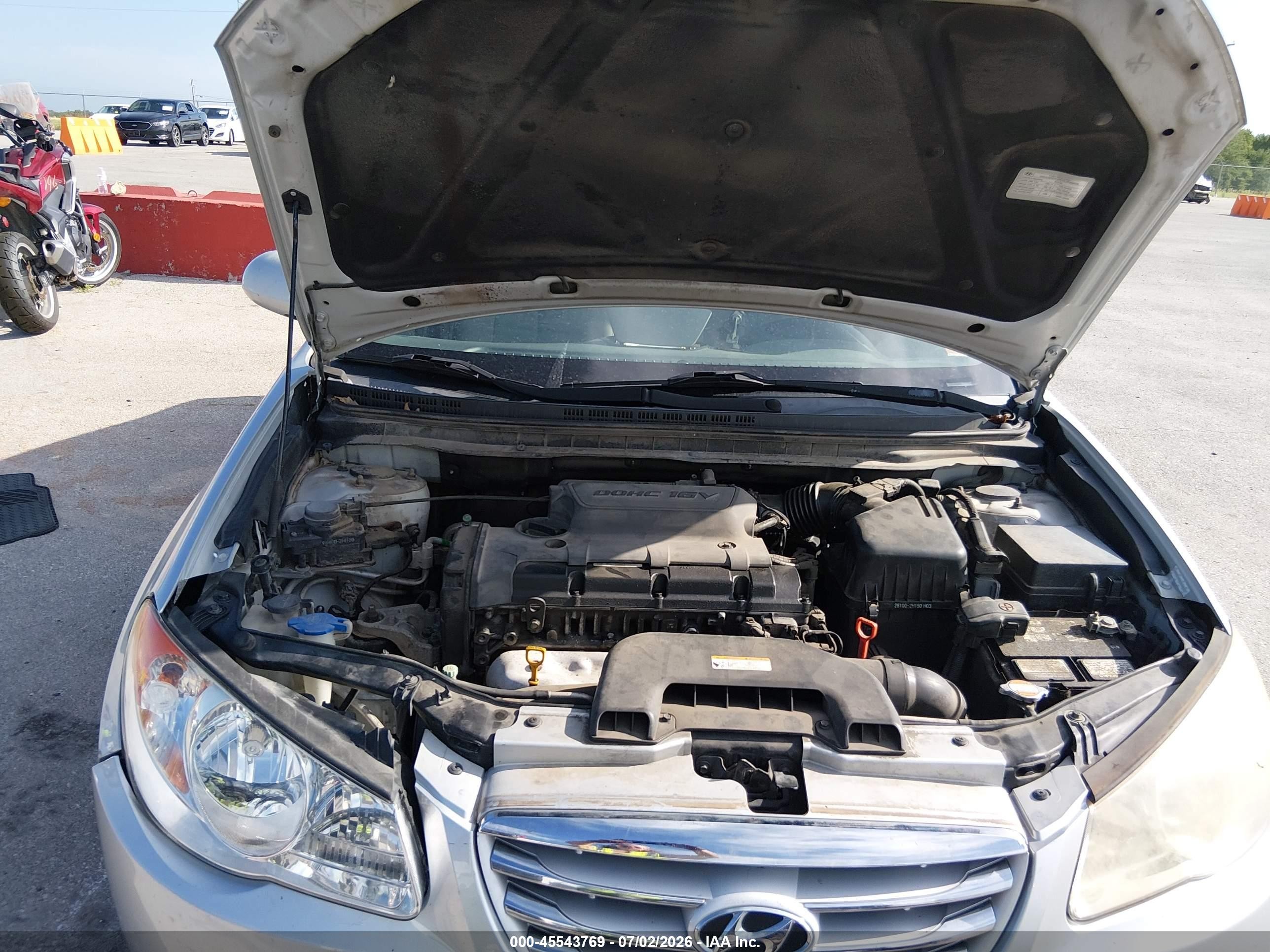 2010 Hyundai Elantra Gls Silver vin: KMHDU4AD0AU964599