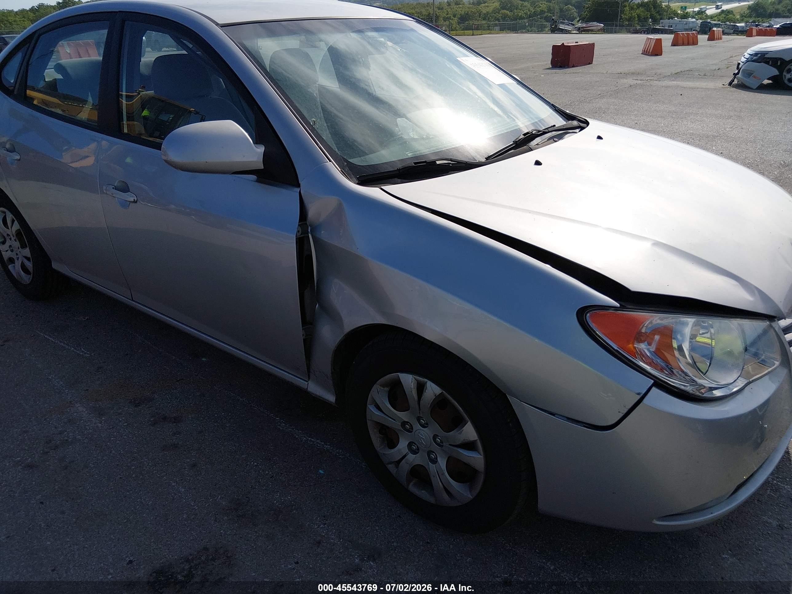 2010 Hyundai Elantra Gls Silver vin: KMHDU4AD0AU964599