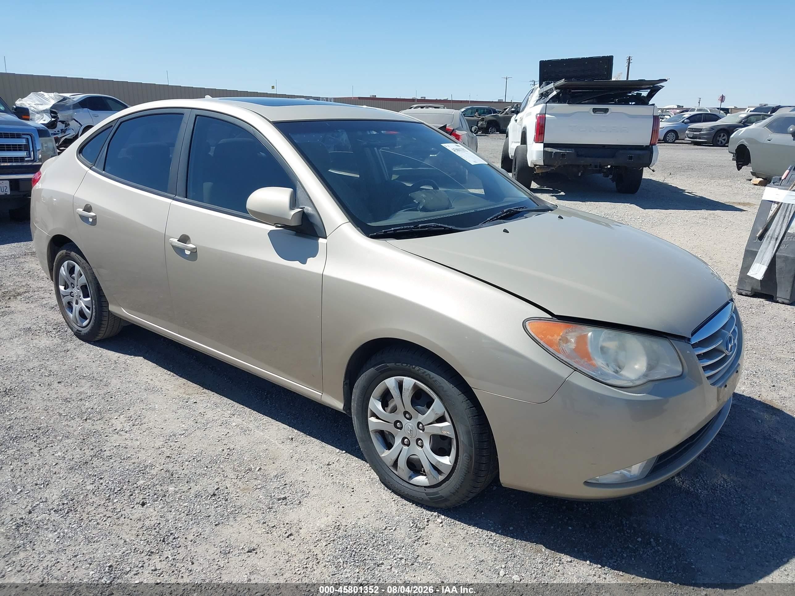 2010 Hyundai Elantra Gls Gold vin: KMHDU4AD1AU083040
