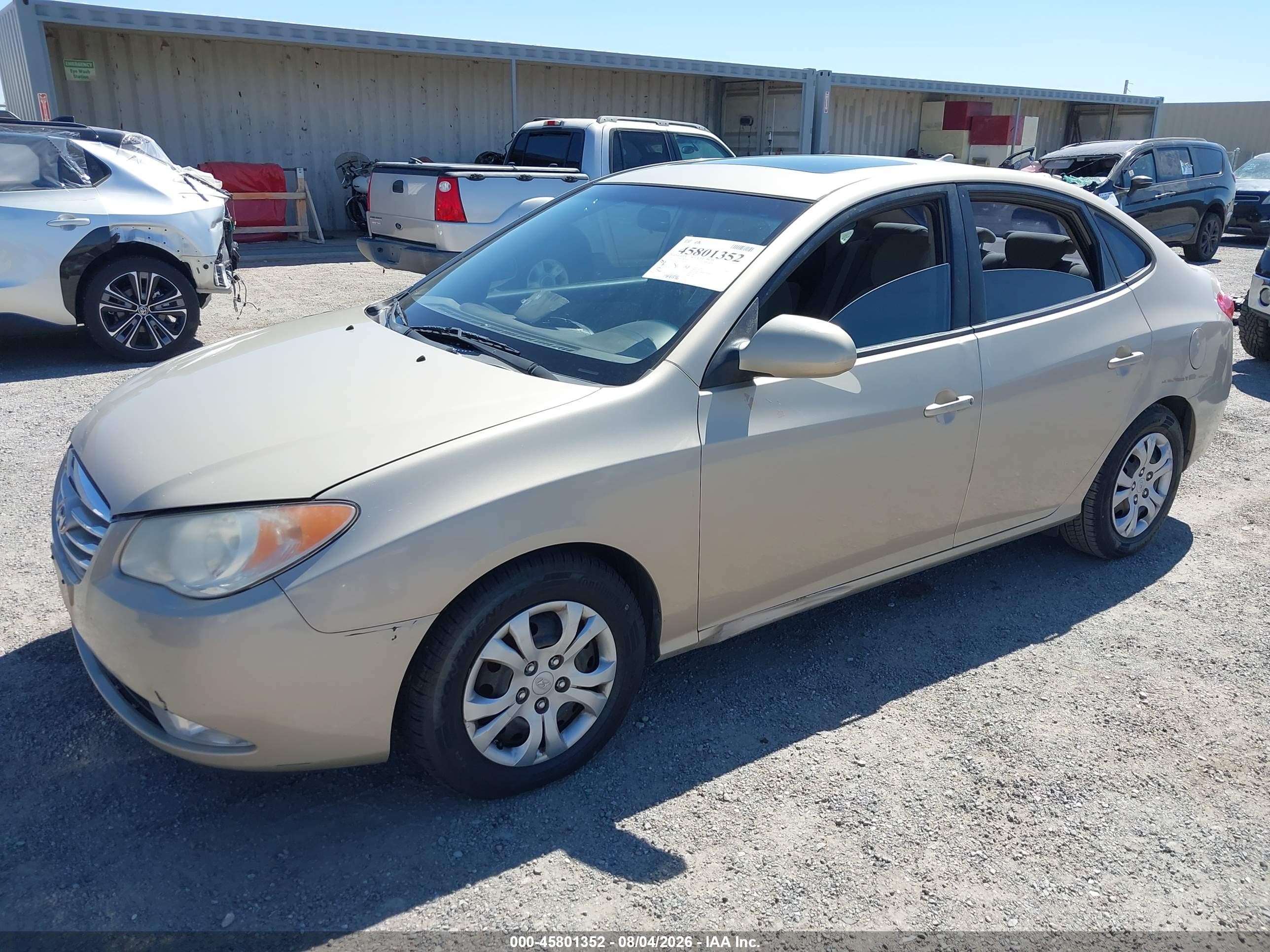 2010 Hyundai Elantra Gls Gold vin: KMHDU4AD1AU083040