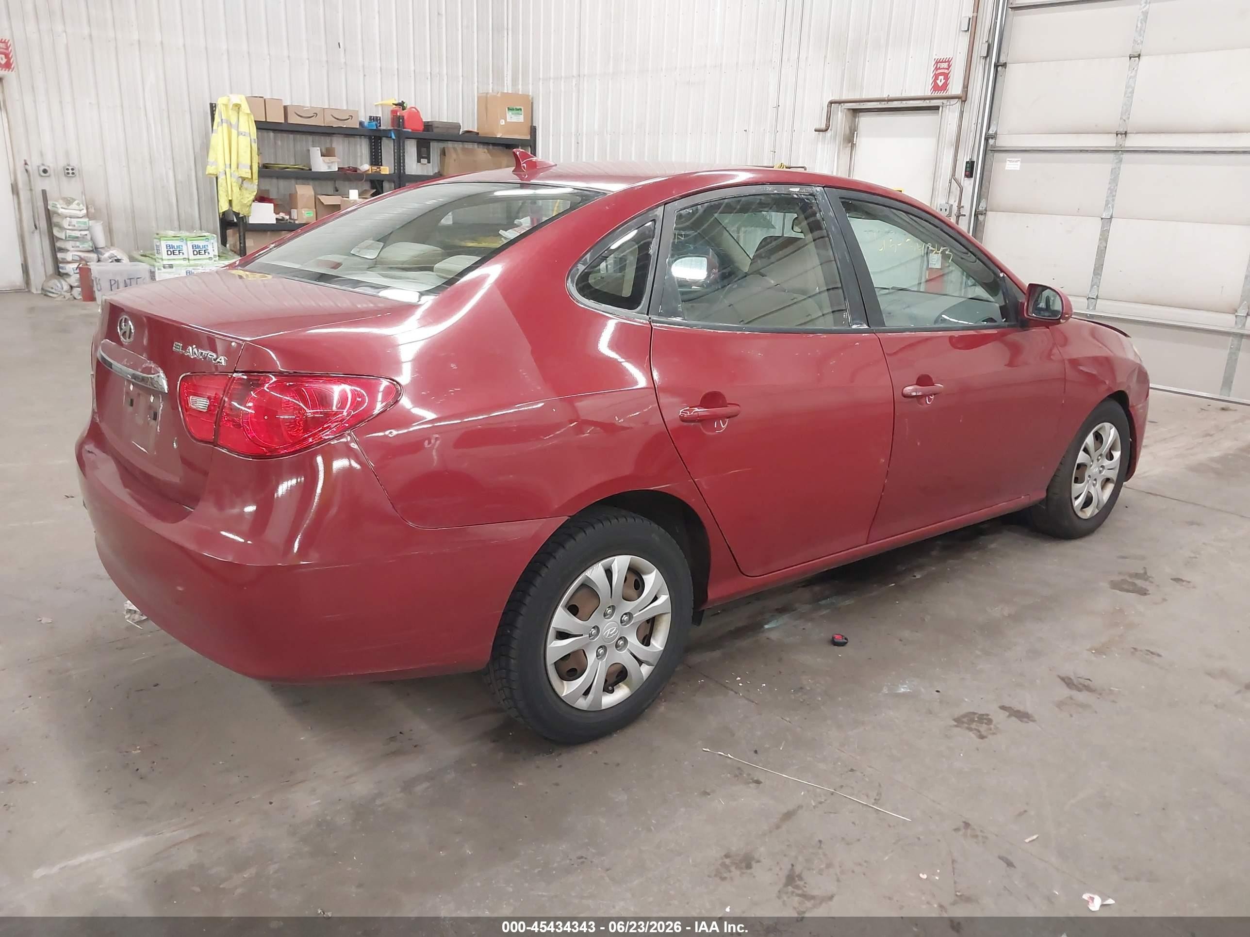2010 Hyundai Elantra Gls Red vin: KMHDU4AD1AU099027