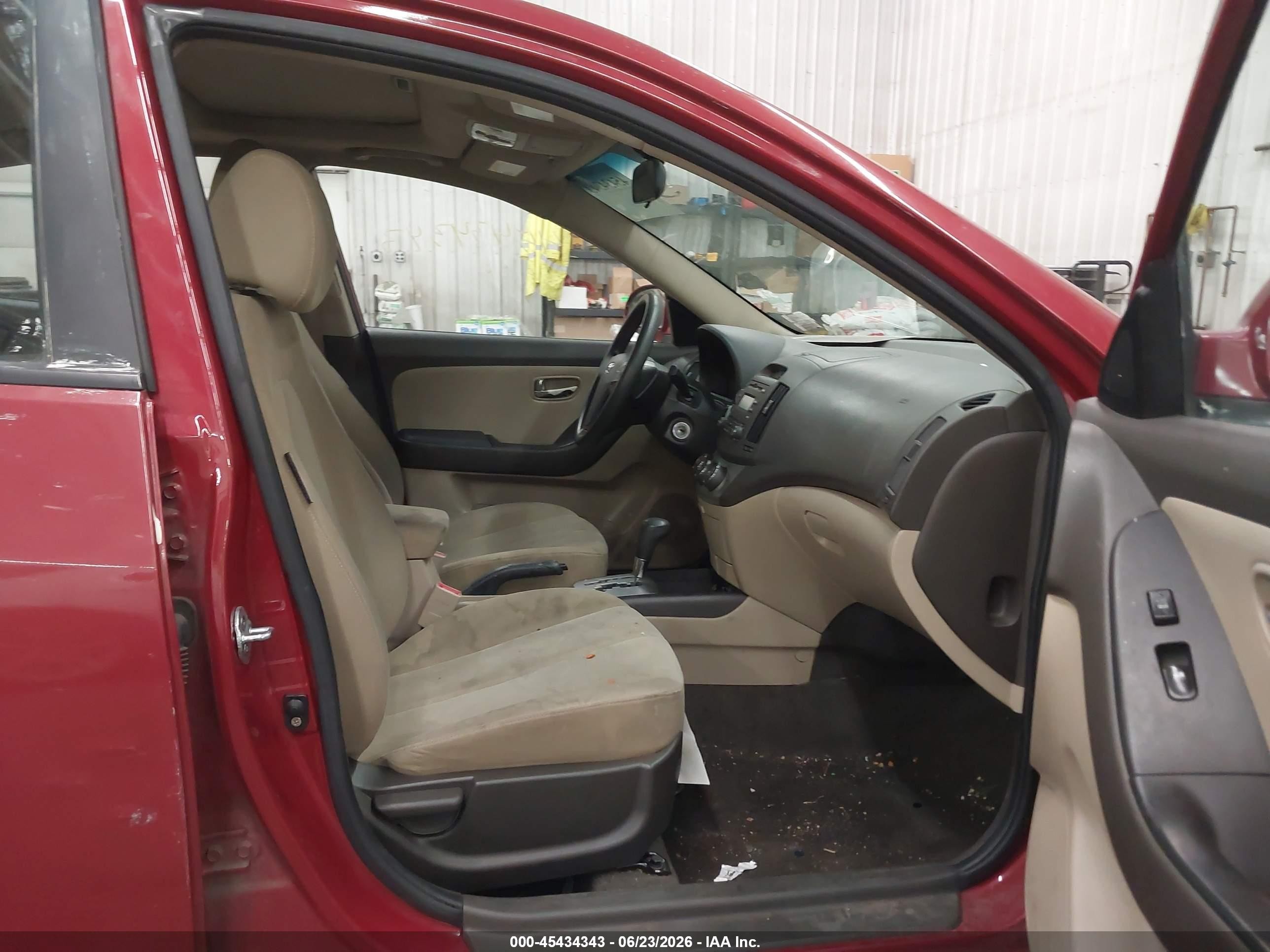 2010 Hyundai Elantra Gls Red vin: KMHDU4AD1AU099027