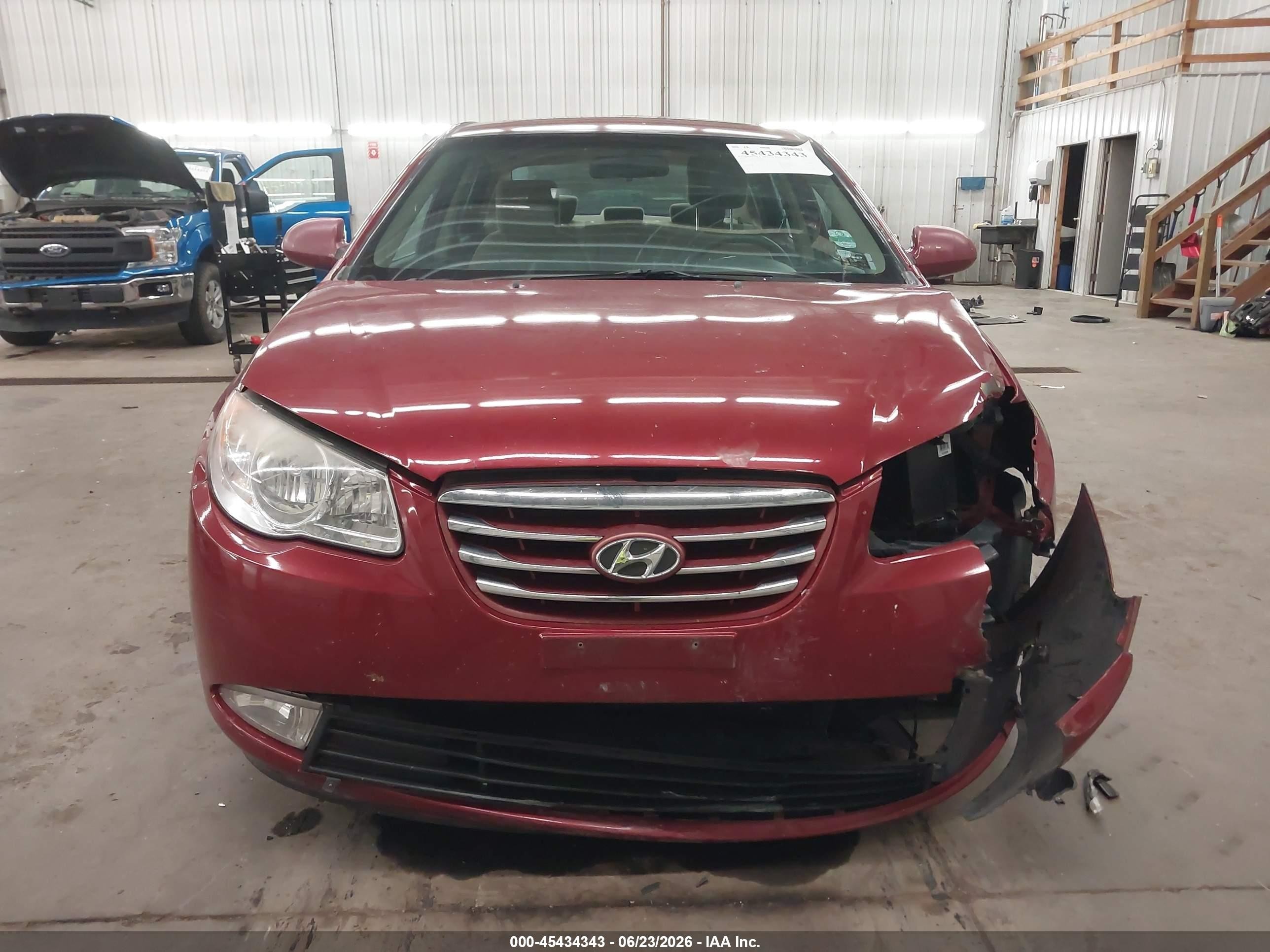 2010 Hyundai Elantra Gls Red vin: KMHDU4AD1AU099027