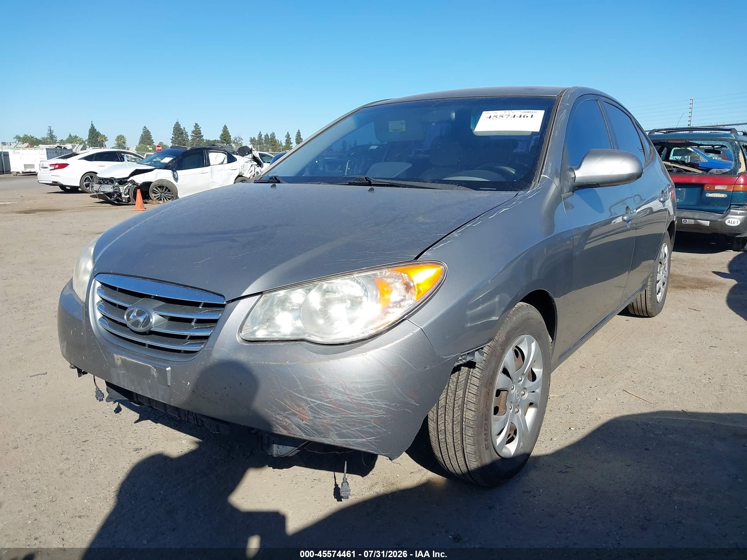 2010 Hyundai Elantra Gls Gray vin: KMHDU4AD1AU129093