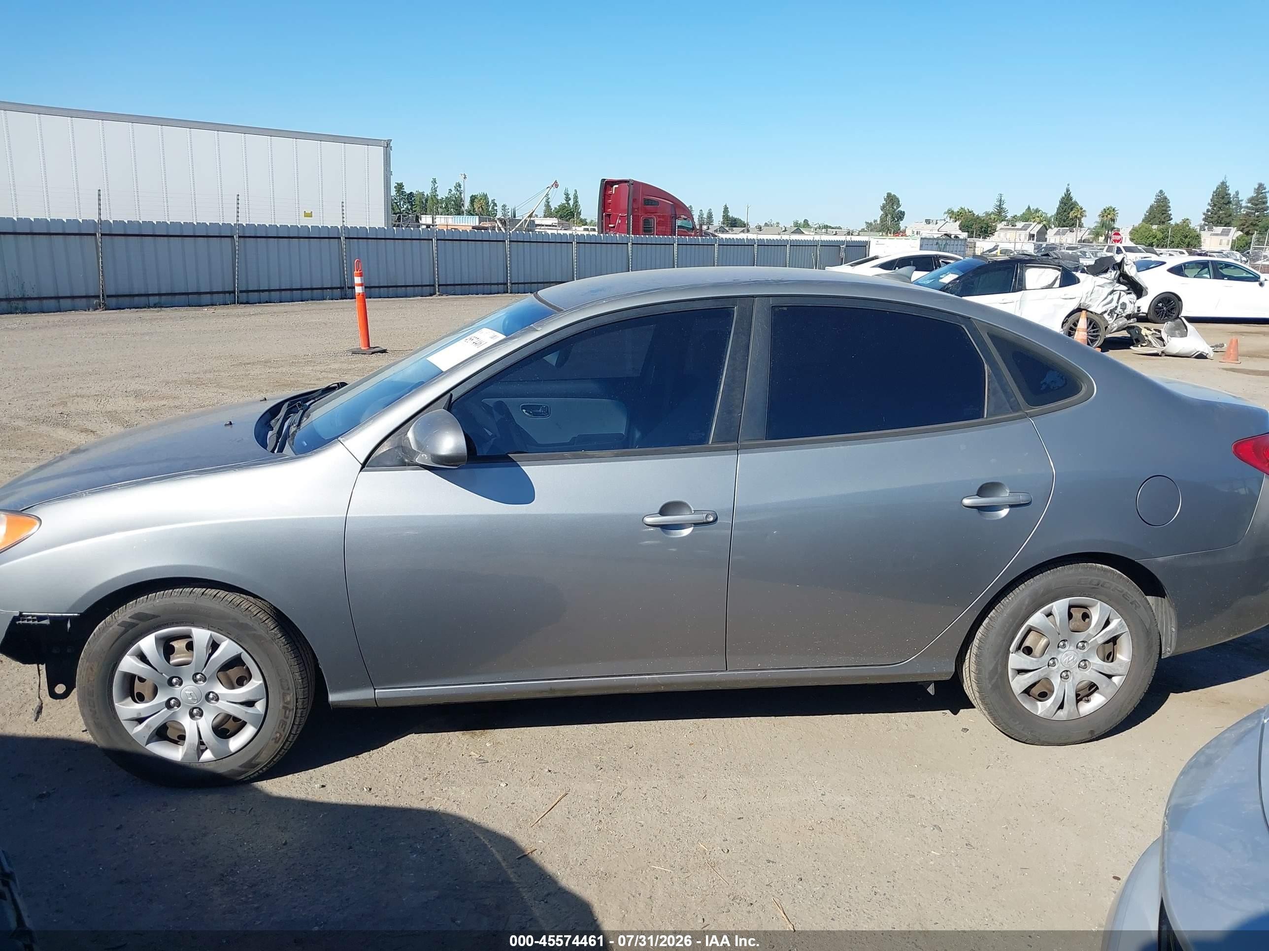 2010 Hyundai Elantra Gls Gray vin: KMHDU4AD1AU129093
