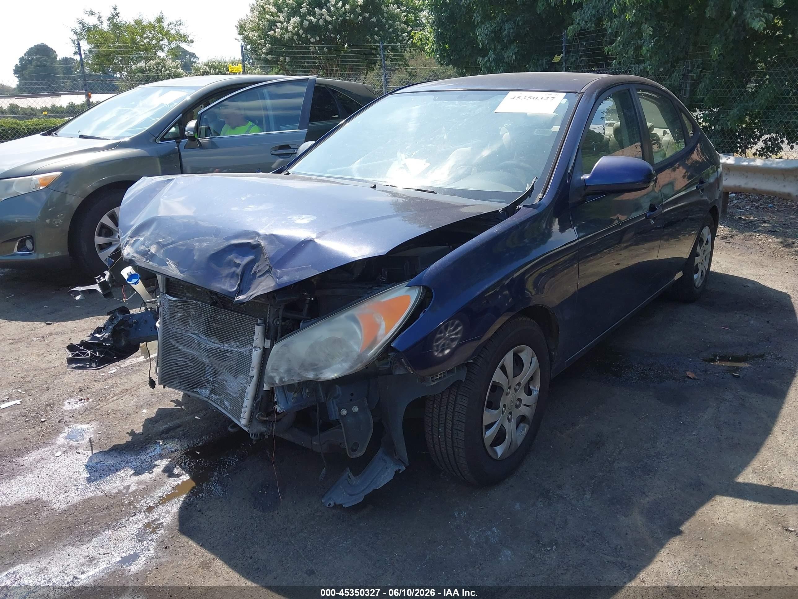 2010 Hyundai Elantra Gls Blue vin: KMHDU4AD1AU132298