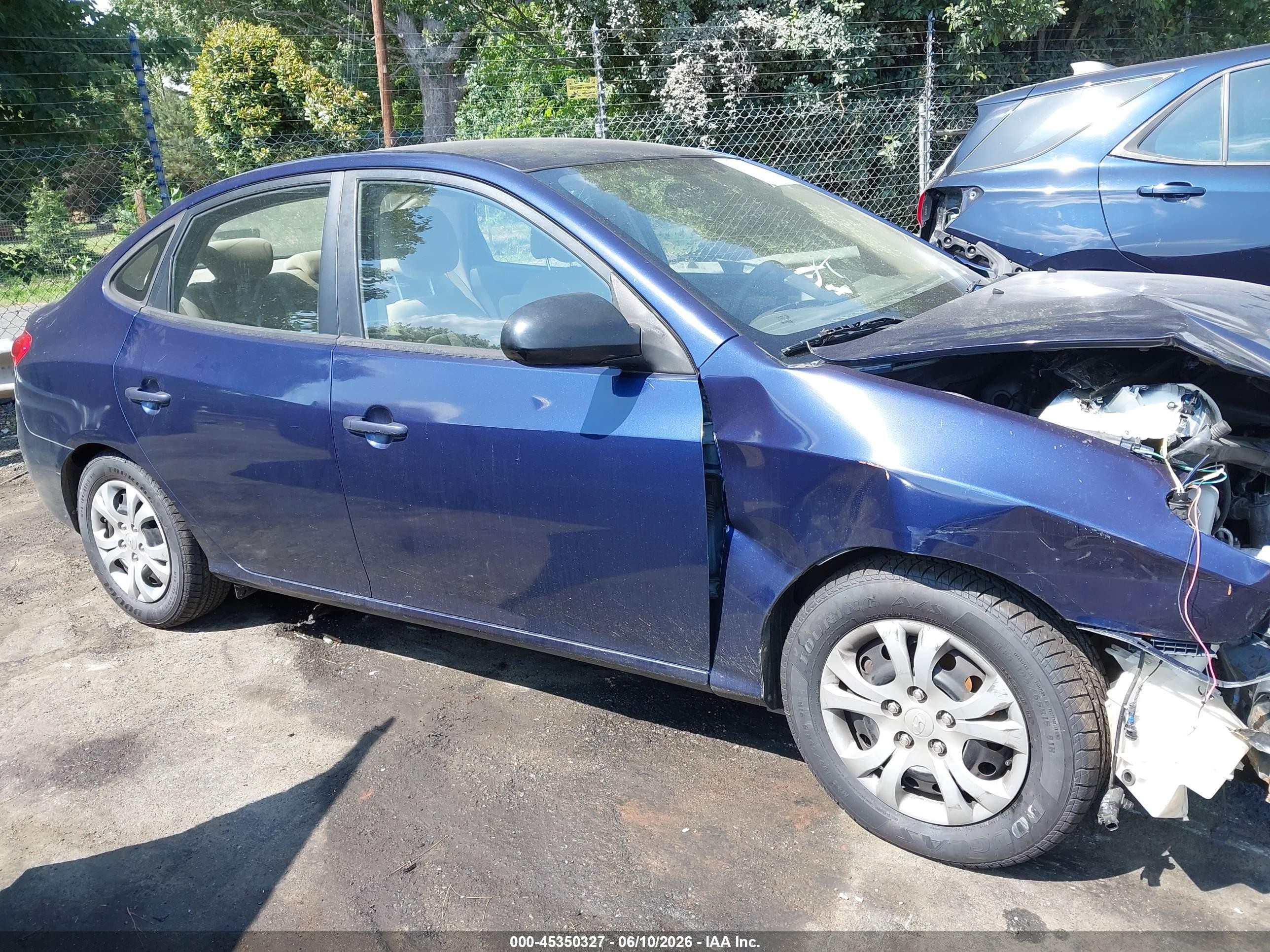 2010 Hyundai Elantra Gls Blue vin: KMHDU4AD1AU132298