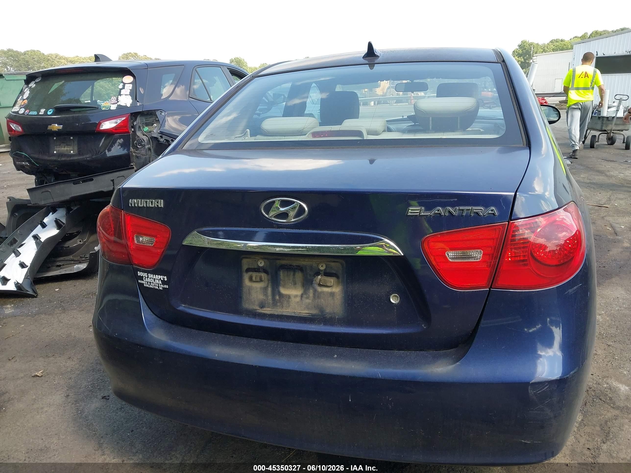 2010 Hyundai Elantra Gls Blue vin: KMHDU4AD1AU132298