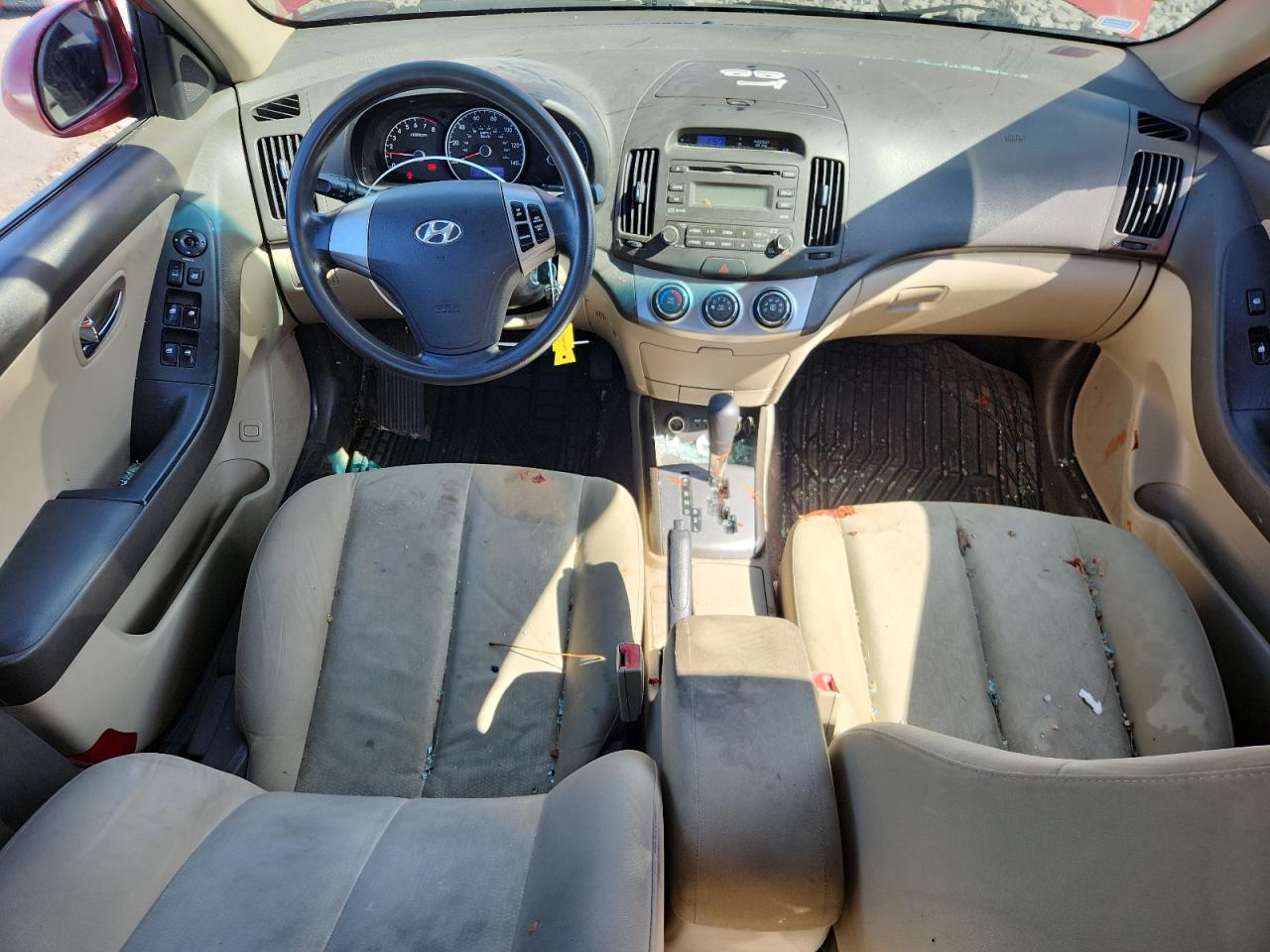 2010 Hyundai Elantra Blue Красный vin: KMHDU4AD1AU156536
