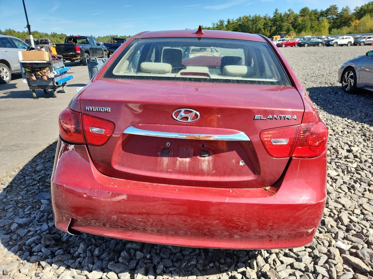 2010 Hyundai Elantra Blue Красный vin: KMHDU4AD1AU156536