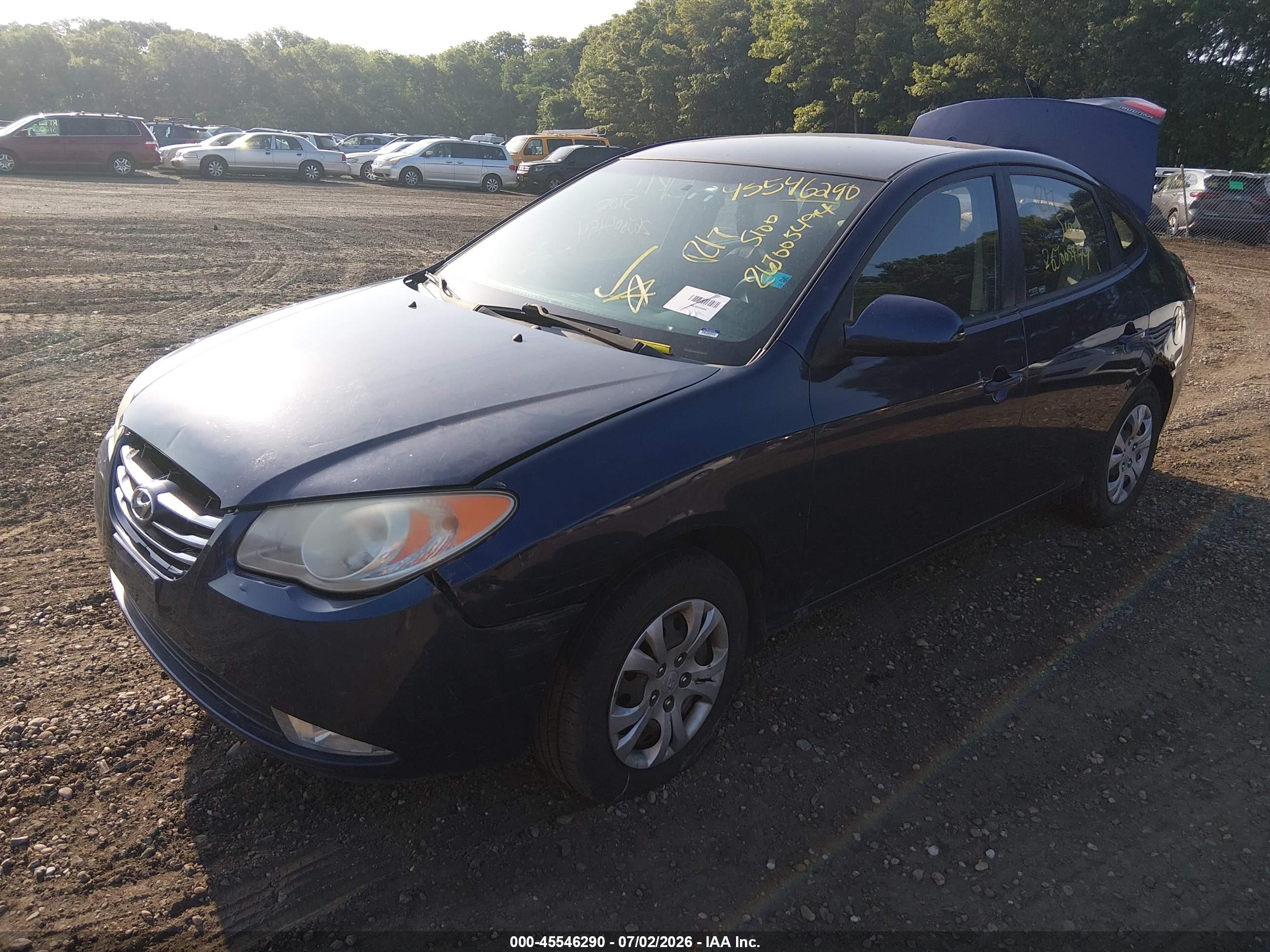 2010 Hyundai Elantra Gls Blue vin: KMHDU4AD1AU158223