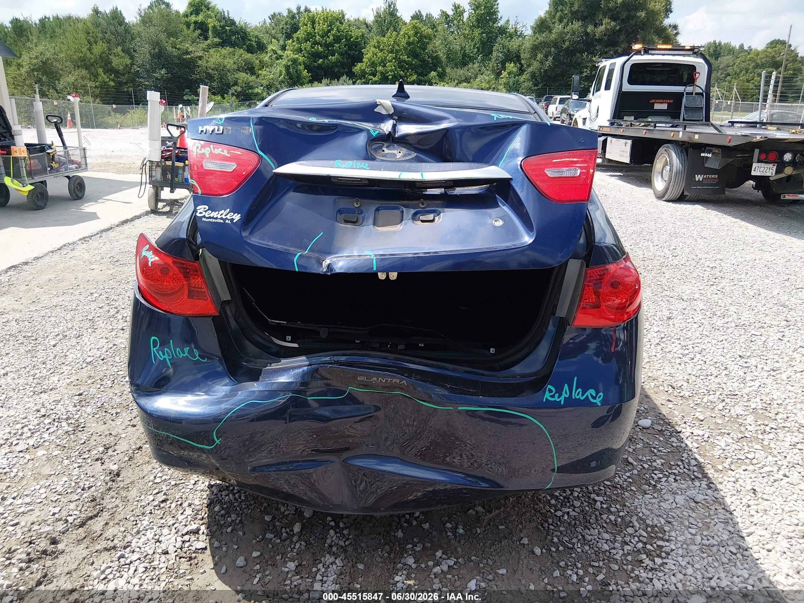 2010 Hyundai Elantra Se Blue vin: KMHDU4AD1AU177936