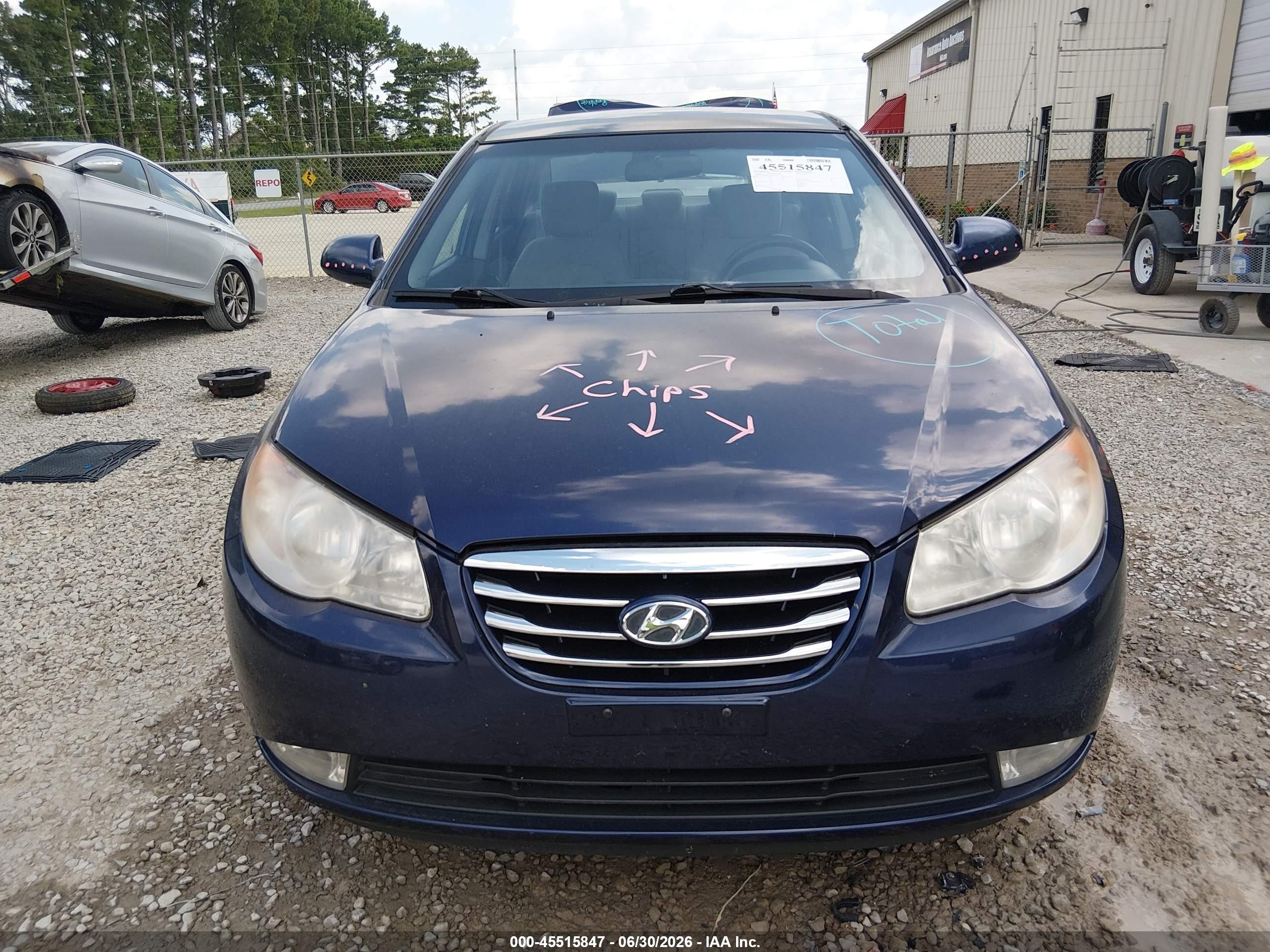 2010 Hyundai Elantra Se Blue vin: KMHDU4AD1AU177936