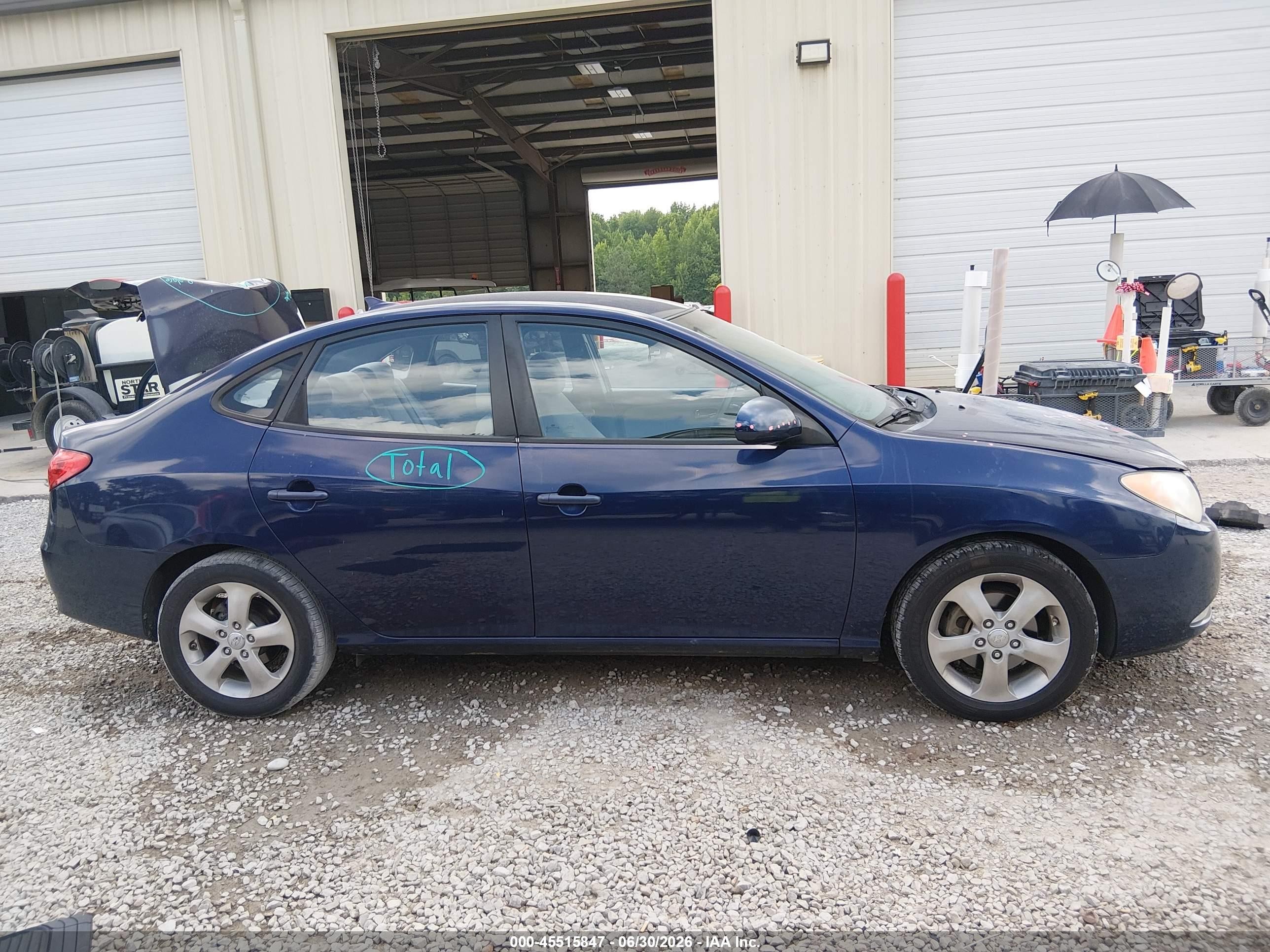 2010 Hyundai Elantra Se Blue vin: KMHDU4AD1AU177936
