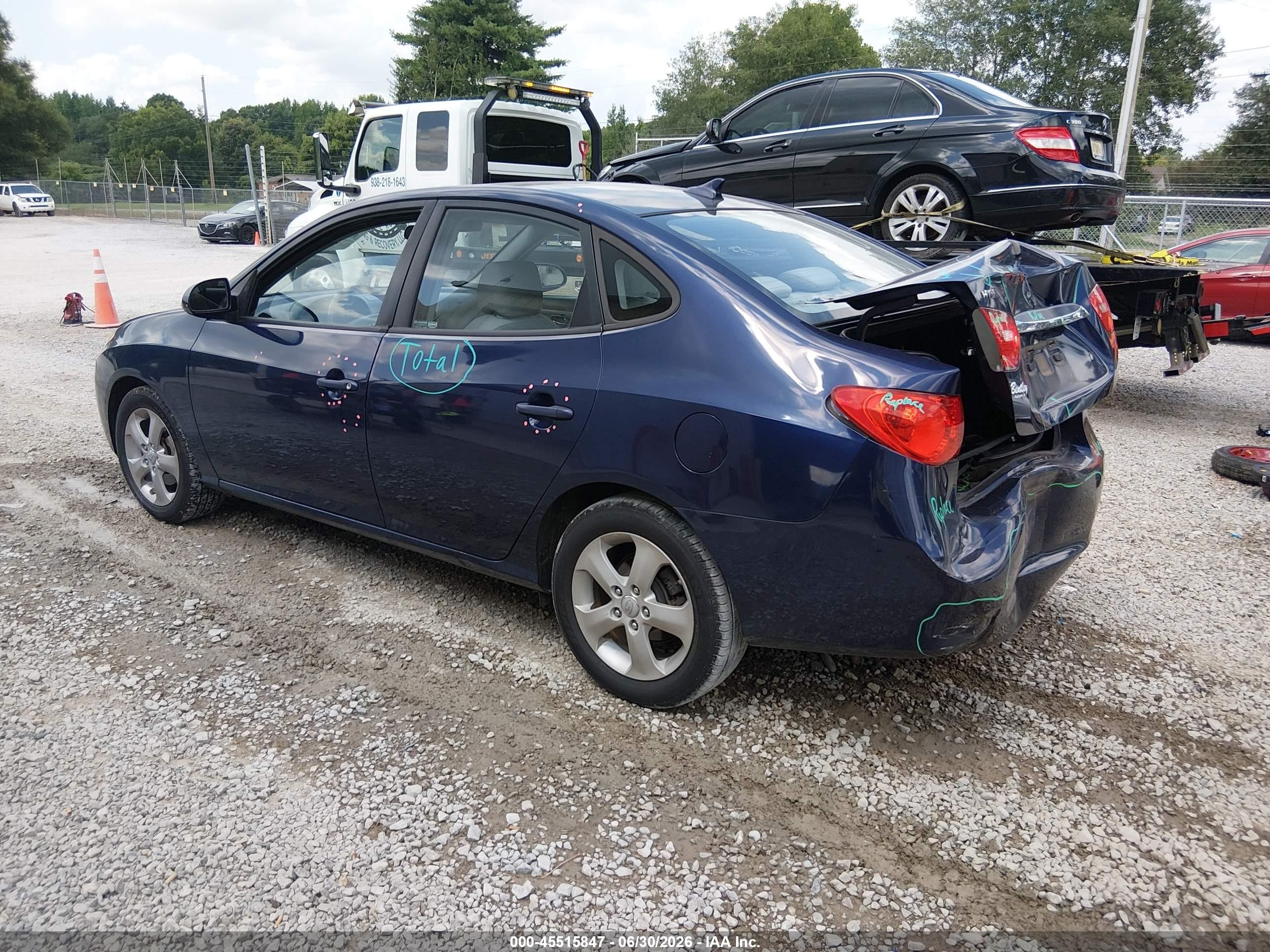 2010 Hyundai Elantra Se Blue vin: KMHDU4AD1AU177936