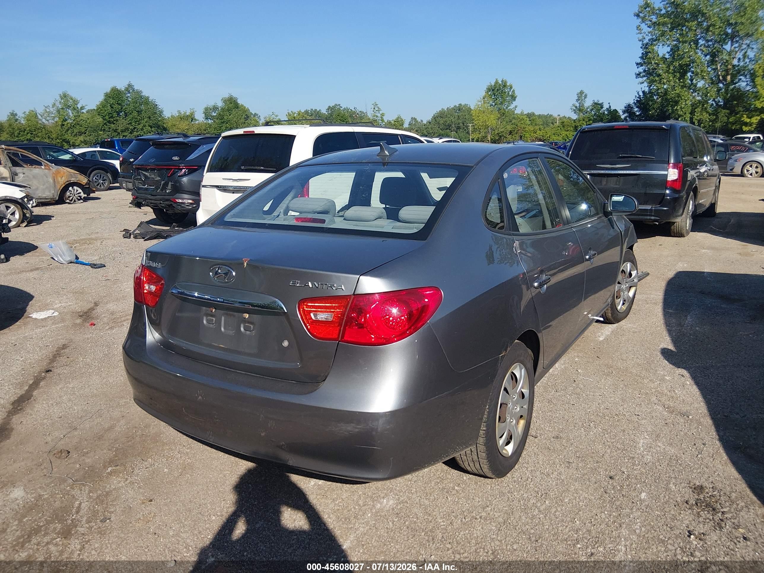 2010 Hyundai Elantra Gls Gray vin: KMHDU4AD1AU179525