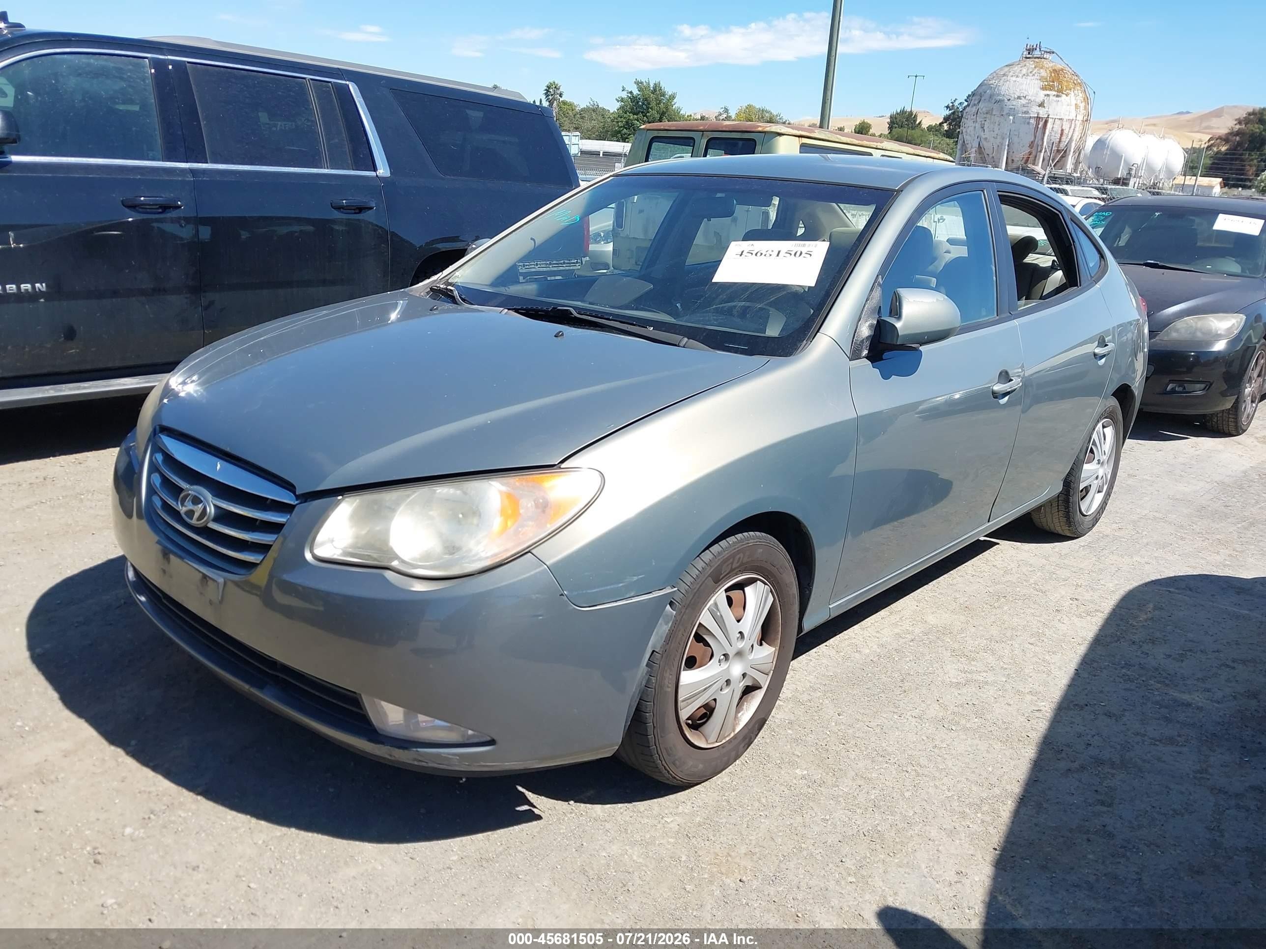 2010 Hyundai Elantra Gls Gray vin: KMHDU4AD1AU844195