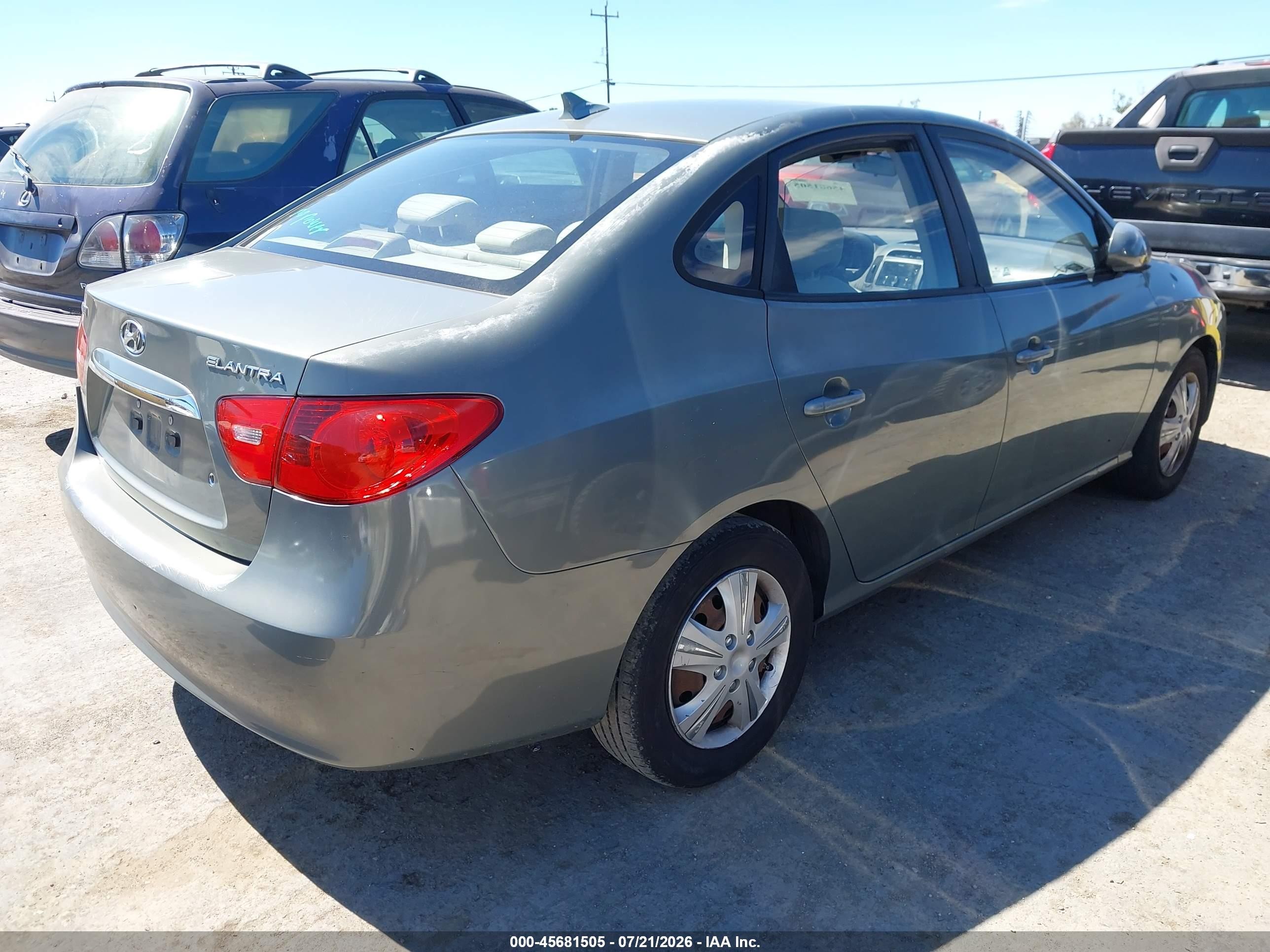 2010 Hyundai Elantra Gls Gray vin: KMHDU4AD1AU844195