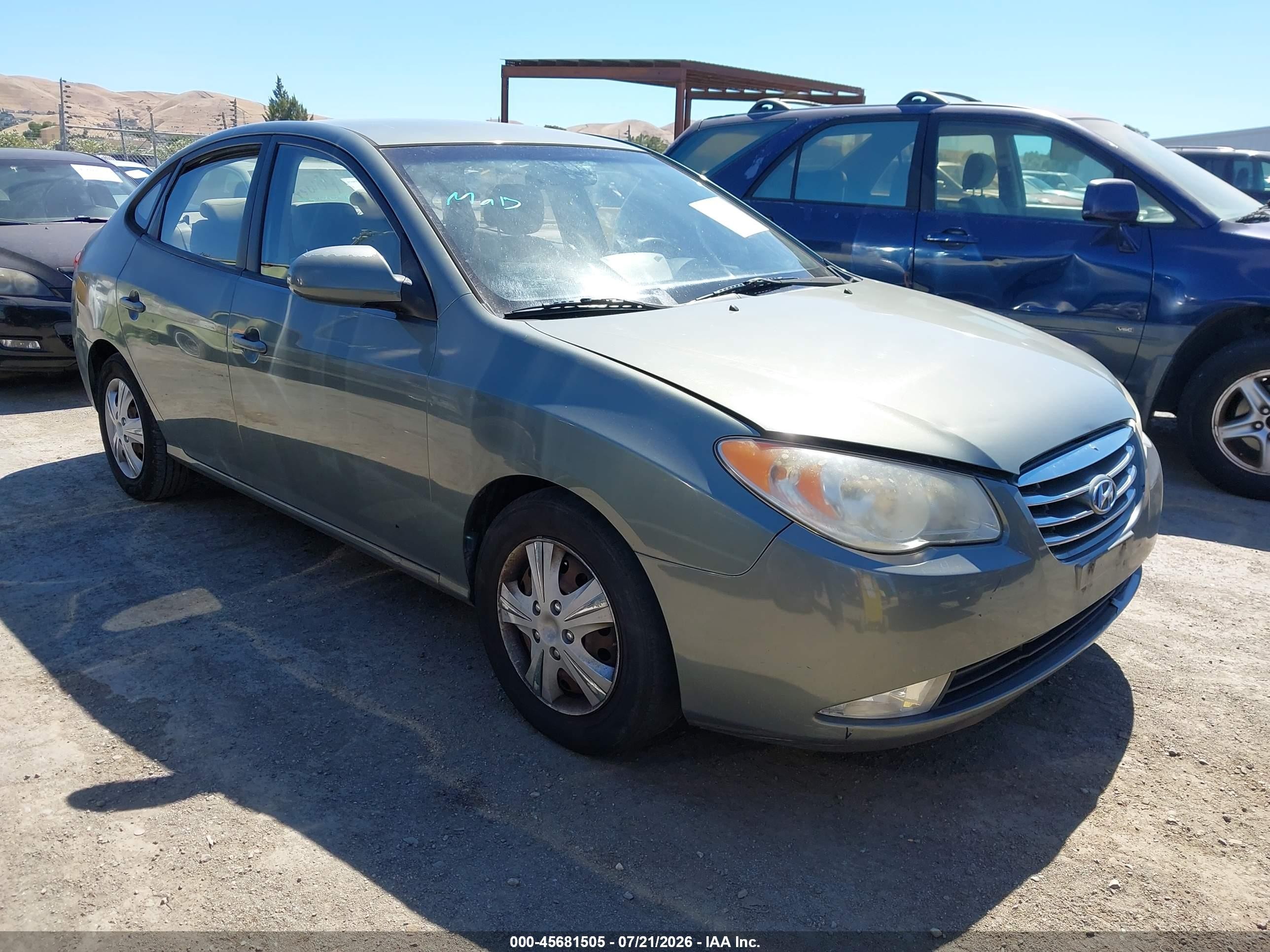 2010 Hyundai Elantra Gls Gray vin: KMHDU4AD1AU844195